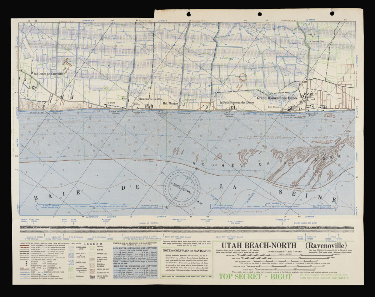 D-DAY LANDINGS Utah Beach-South (La Madeleine) [and] Utah Beach-North (Ravenoville).