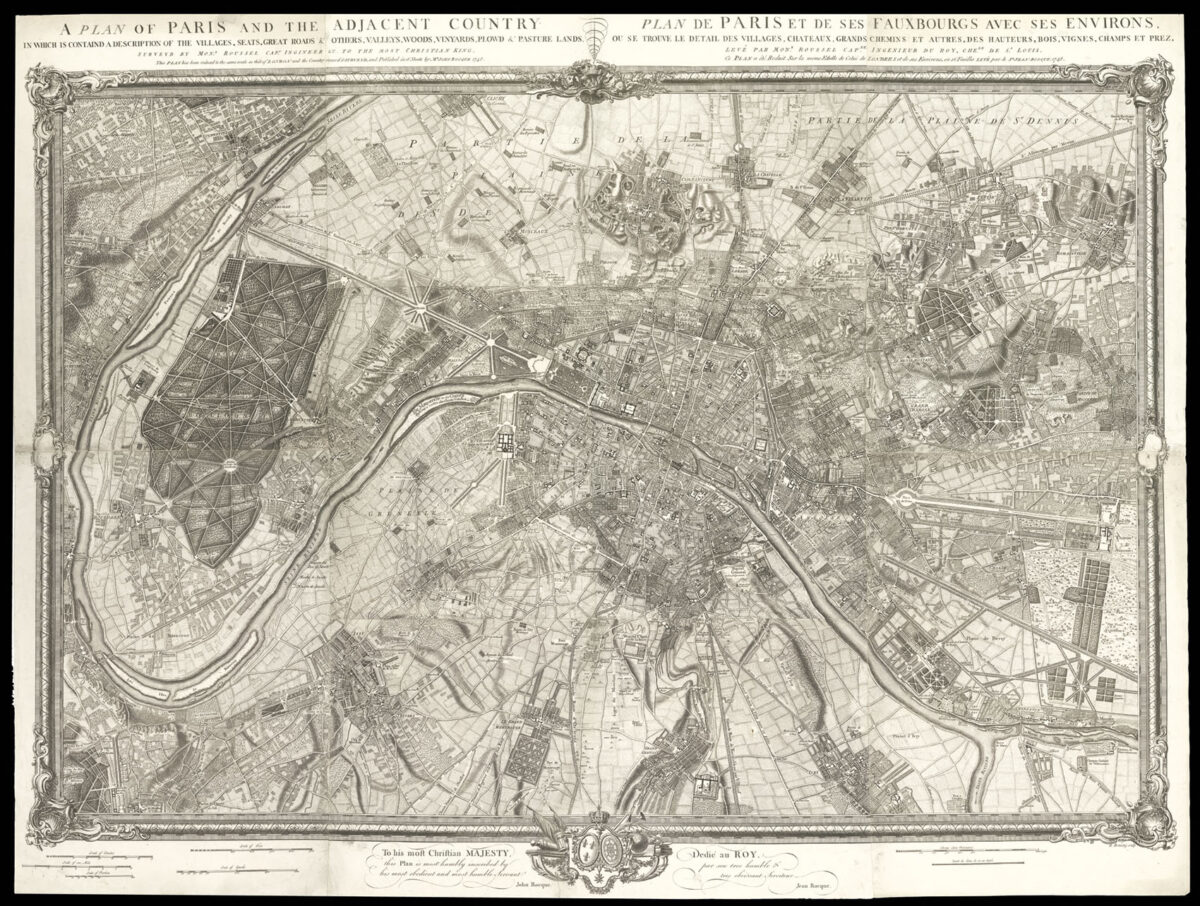 ROCQUE, John A Plan of Paris and the Adjacent Country