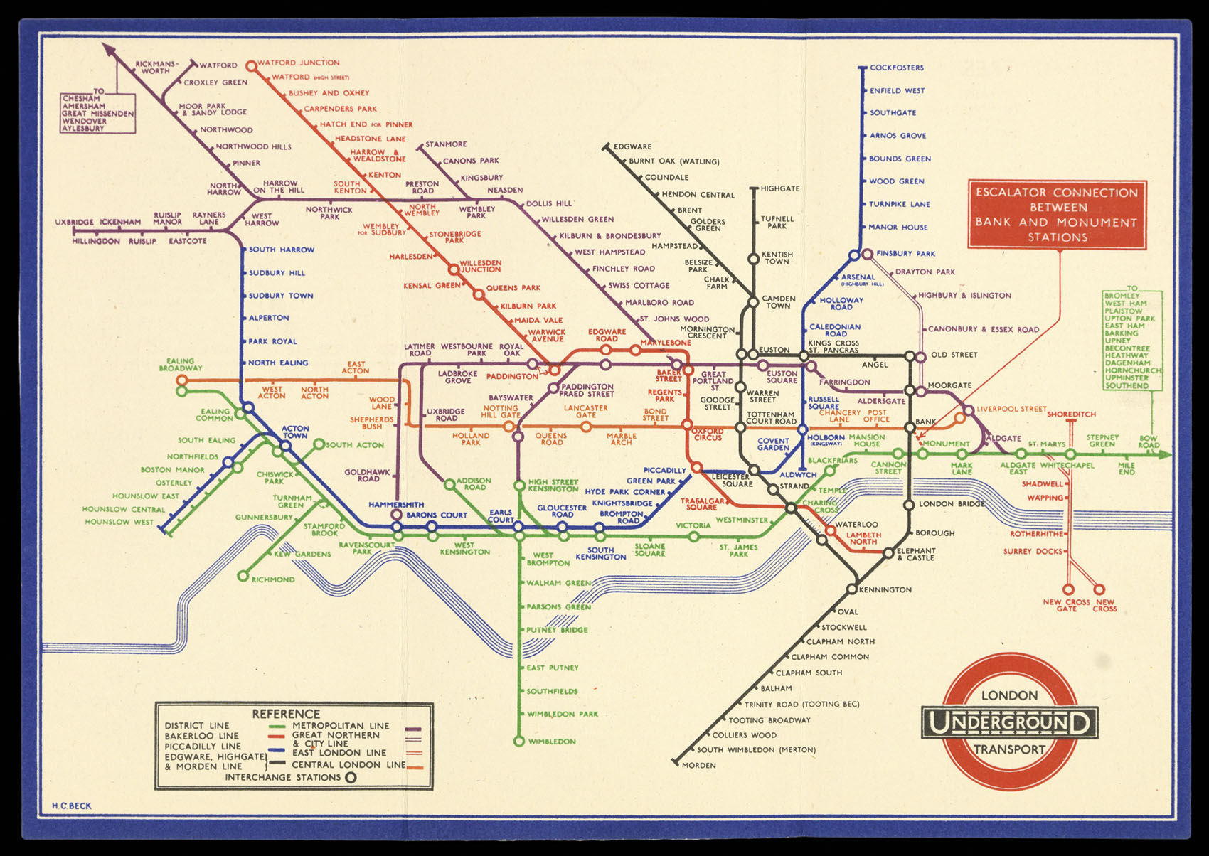 BECK, Harry Underground Railways of London.