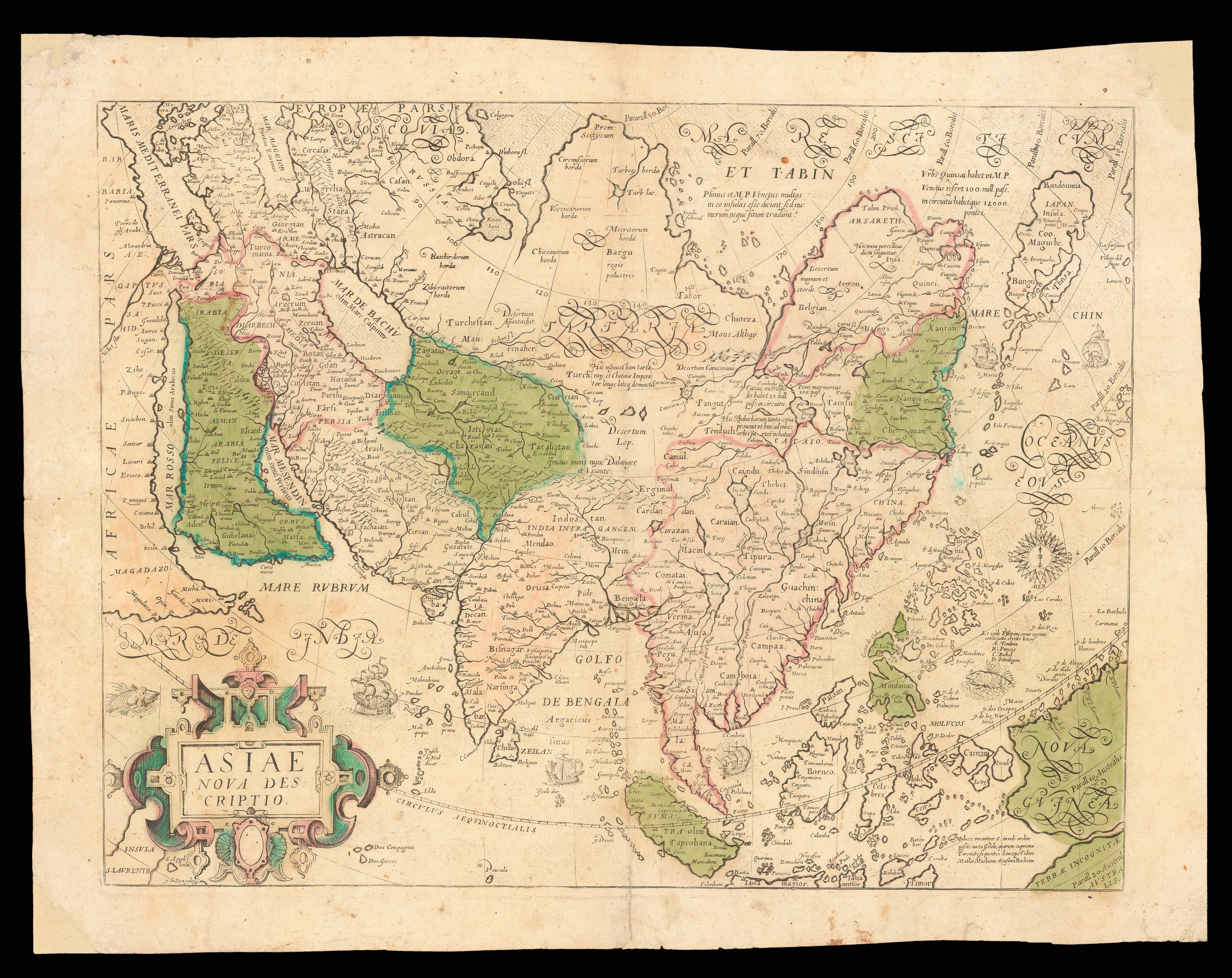 MAZZA, Giovanni Battista Asiae Nova Descriptio.