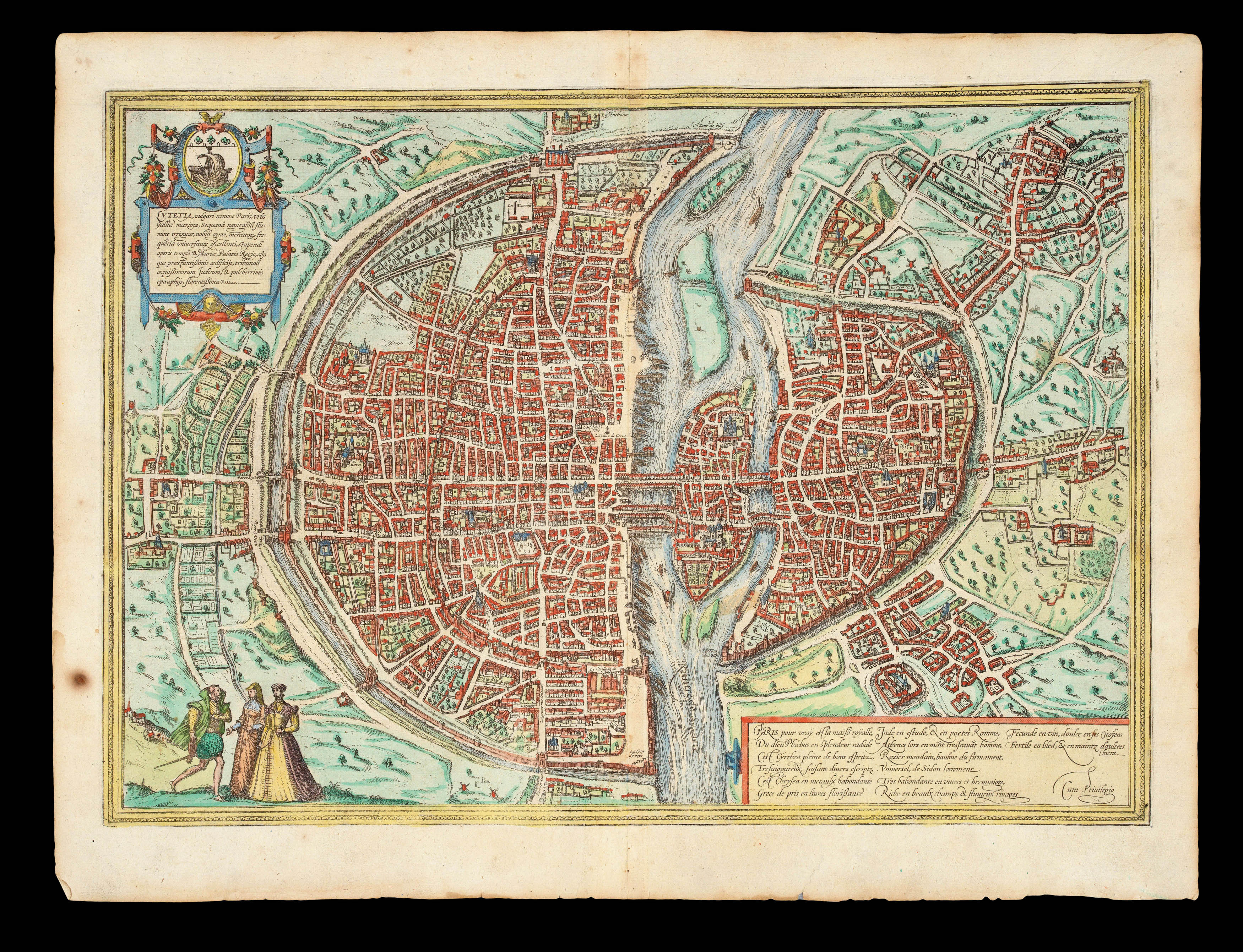 BRAUN, Georg and HOGENBERG, Franz Lutetia, Vulgari Nomine Paris, Urbs Galliae Maxima...