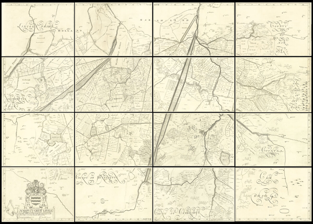 MOORE, Jonas A Mapp of ye Great Levell of ye Fenns