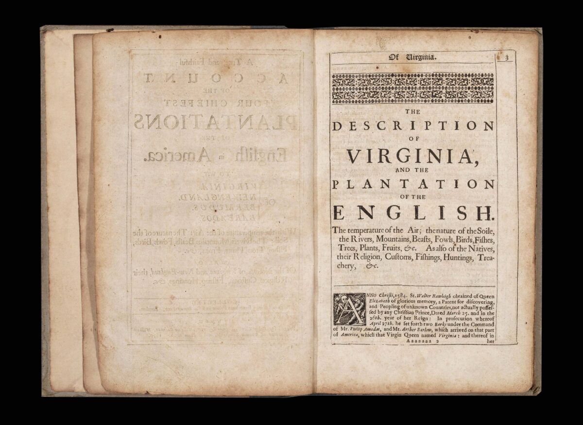 CLARKE, Samuel A true, and faithful account of the four chiefest plantations of the English in America.