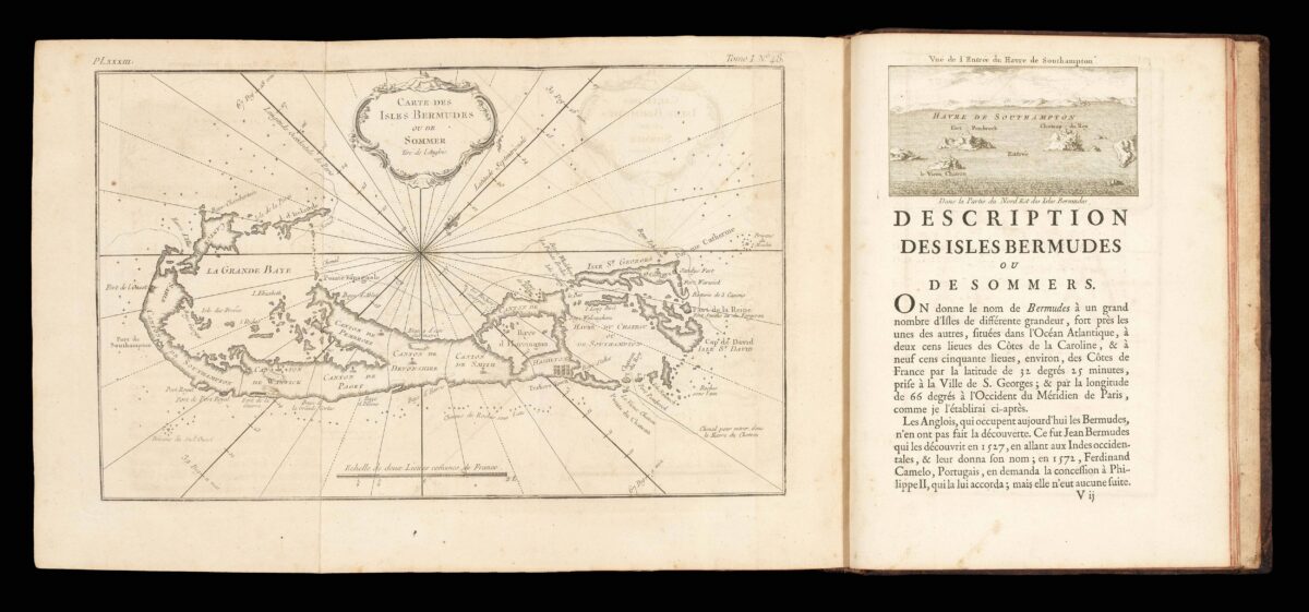 BELLIN, Jacques Nicolas Description Geographique des Isles Antilles possedees par les Anglois.