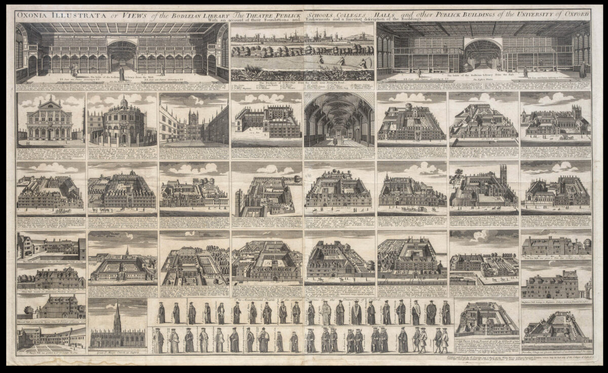 OVERTON, Henry; and HOOLE, John; after LOGGAN, David Oxonia Illustrata,