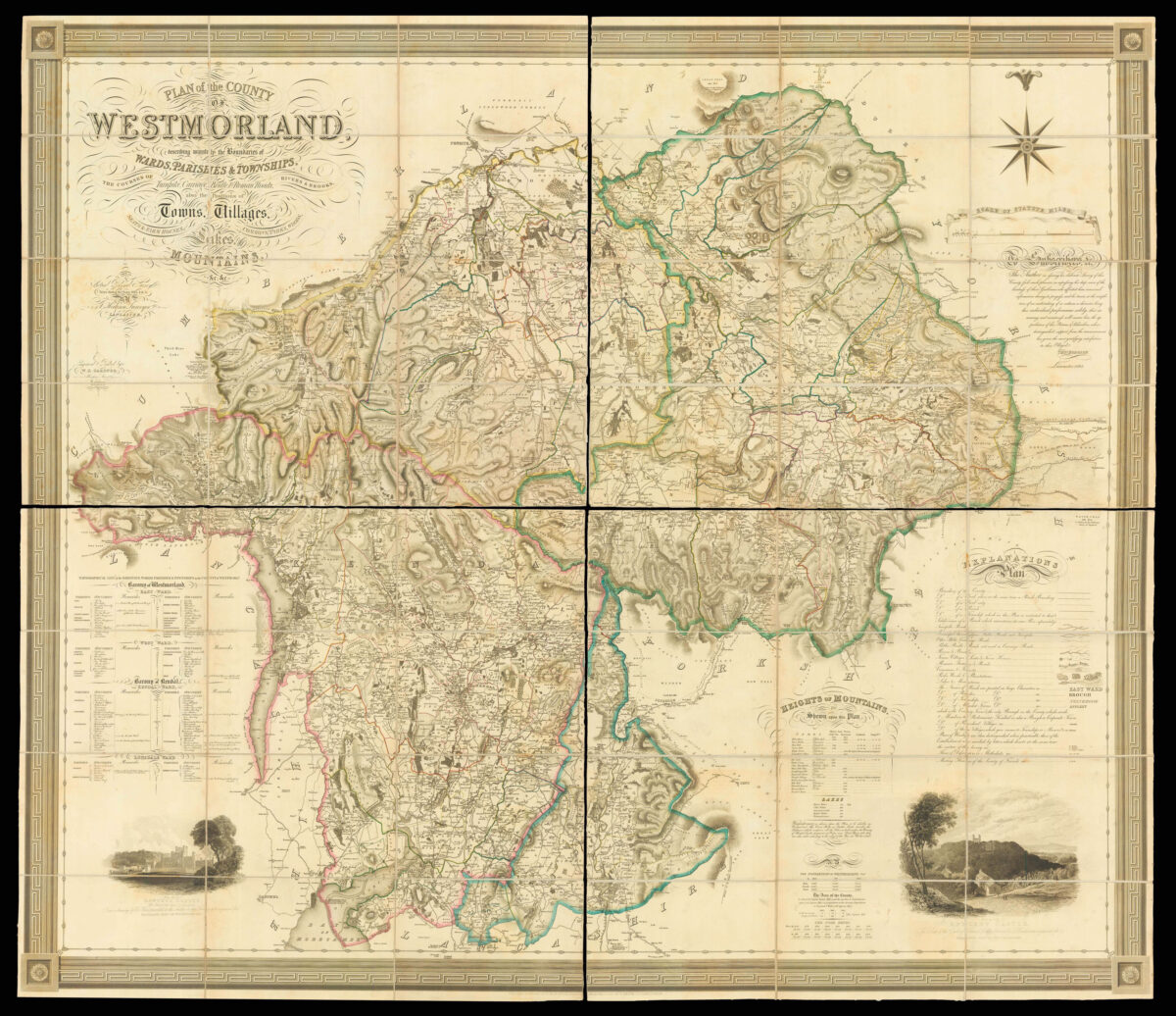 HODGSON, T[homas] Plan of the County of Westmorland