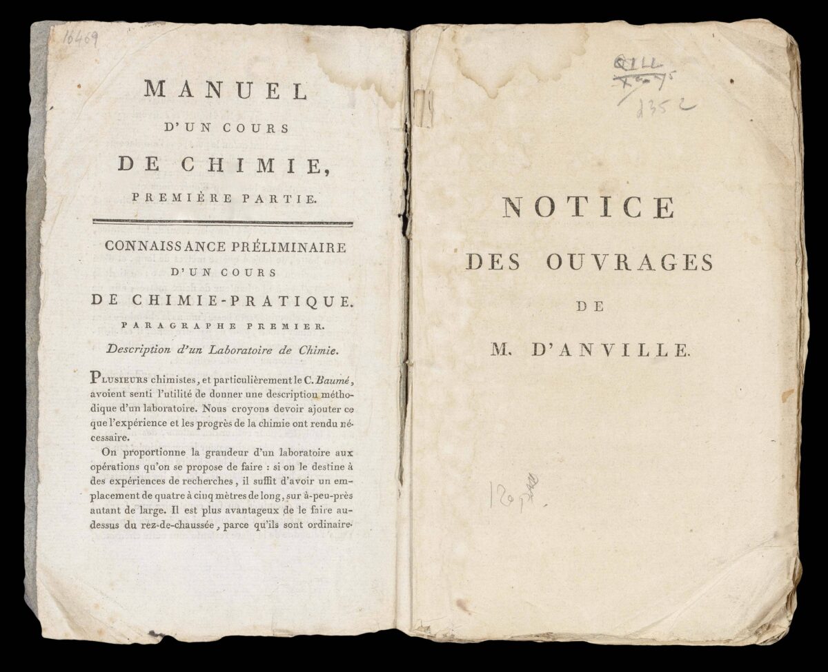 BARBIE DU BOCAGE, Jean-Denis; DE MANNE, Louis-Charles-Joseph Notice des ouvrages de M. D'Anville,... Precedee de son Eloge.