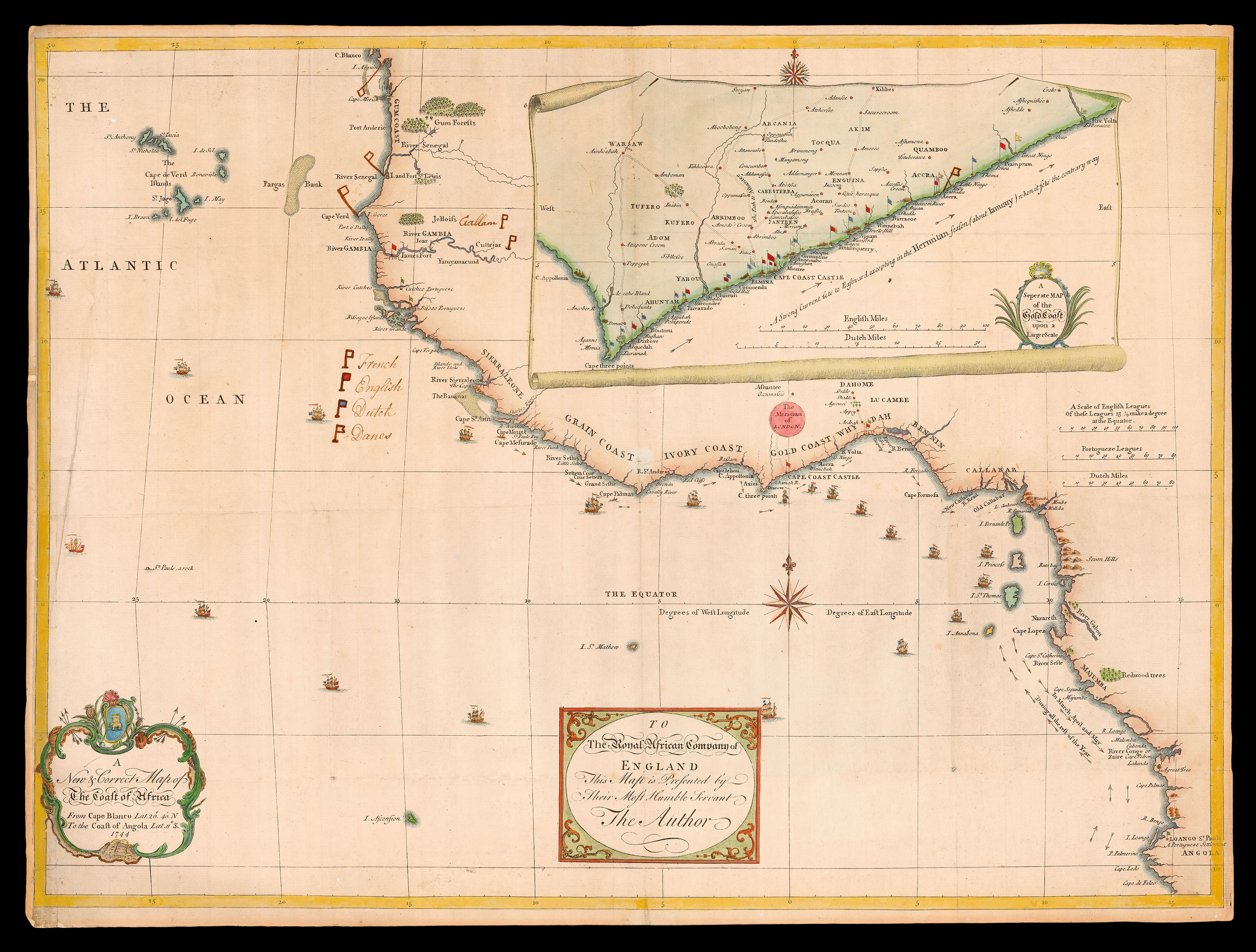 [SMITH, William] Royal African Company A new & correct map of the coast of Africa