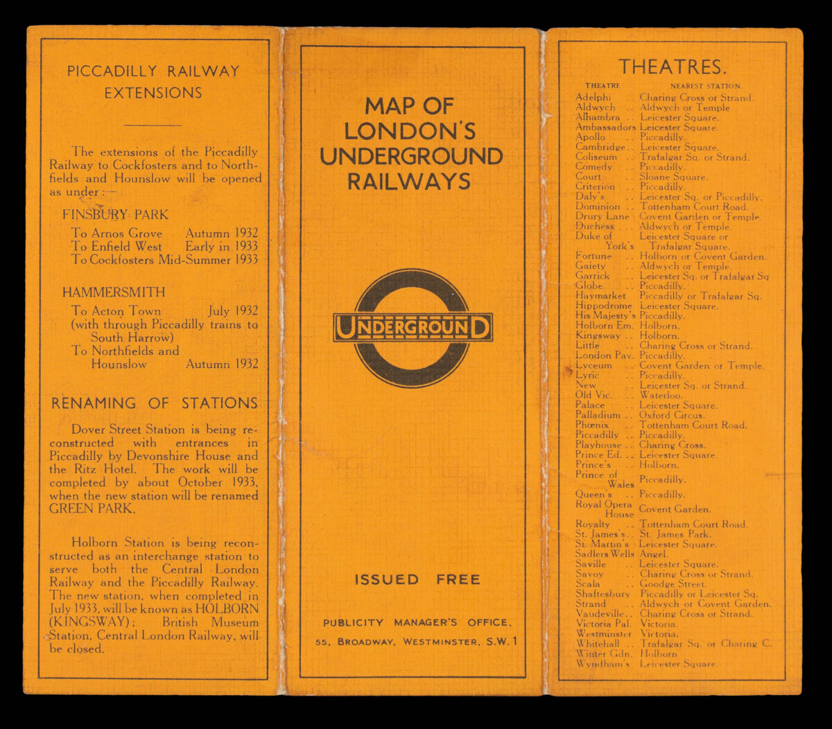 STINGEMORE, Frederick H. Underground Railways of London.