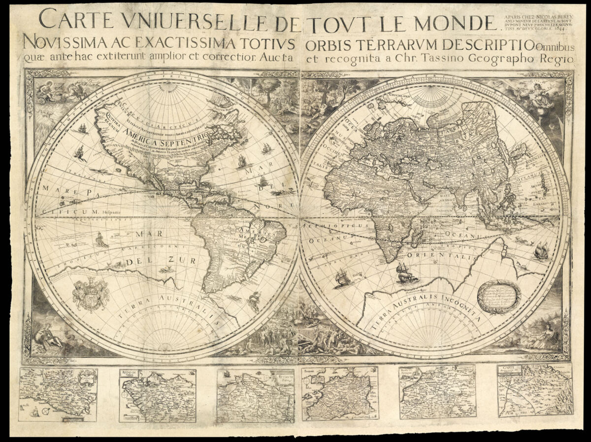 TASSIN, Christopher [and] BEREY, Nicolas Carte Universelle de Tout Le Monde.