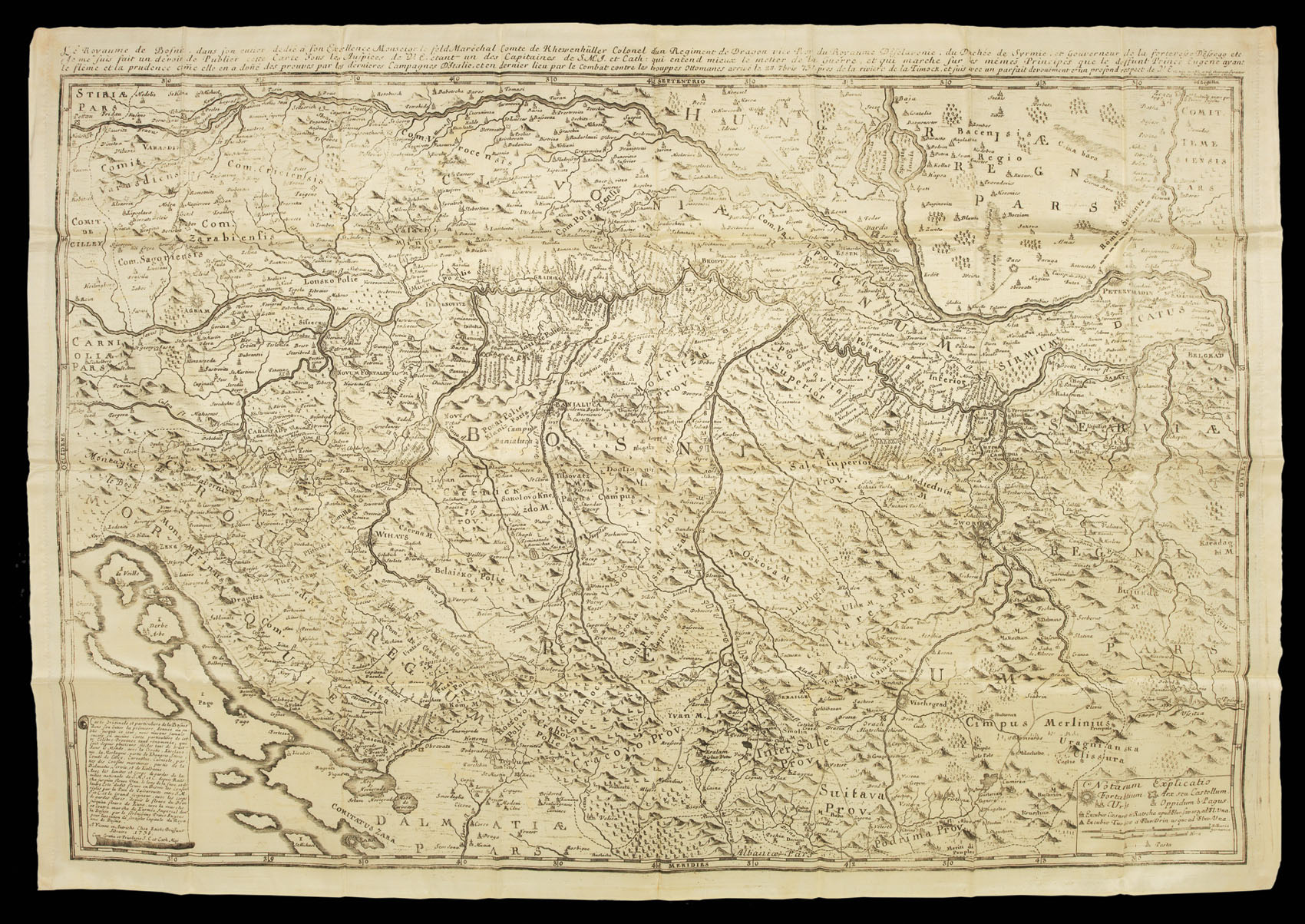 BRIFFAUT, Etienne Carte Originale et particuliere de la Bosnie...