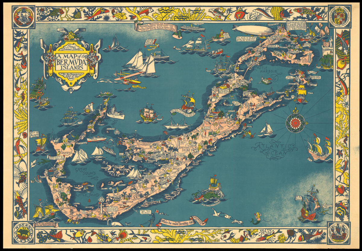 SHURTLEFF, Elizabeth, and, Helen F. MCMILLIN A Map of the Bermuda Islands