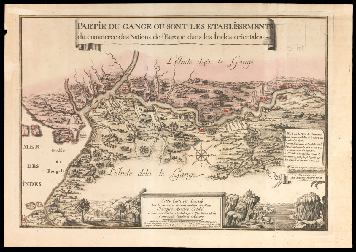 HARREWYN, Francois, and Eugene Henri FRICX Partie Du Gange ou Sont Les Etablissements du commerce des Nations