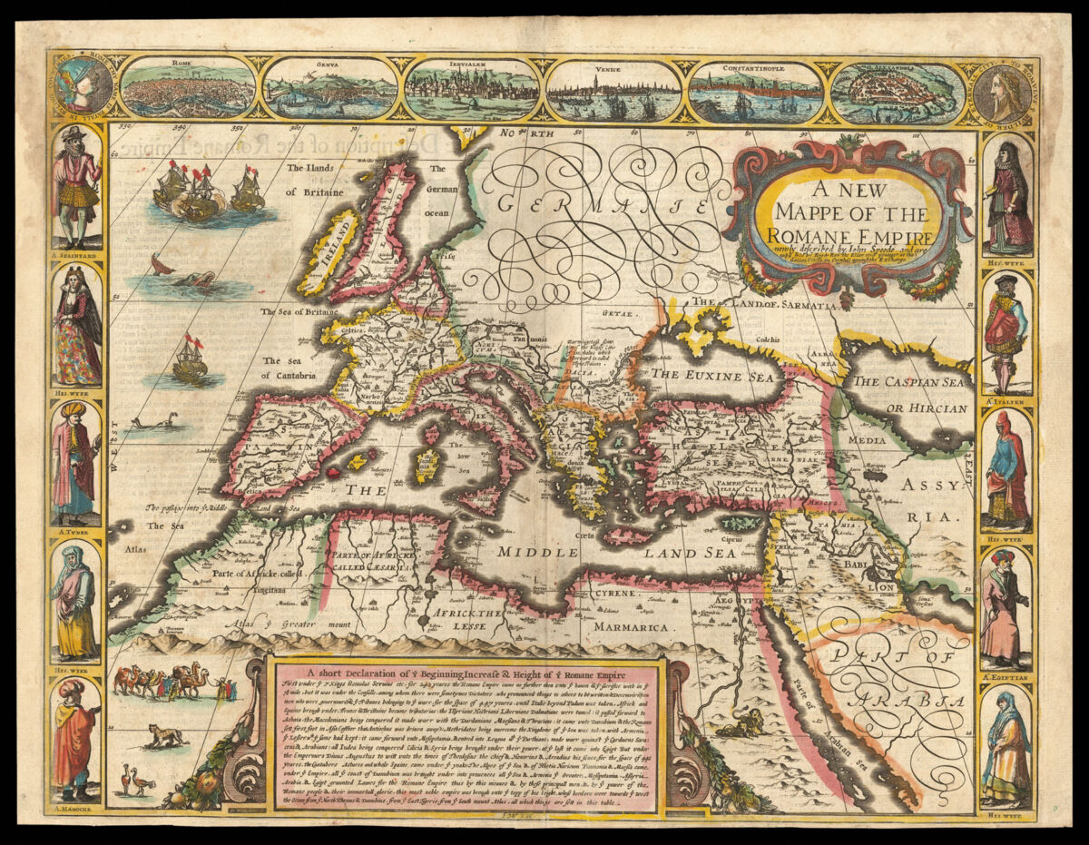 SPEED, John A New Mappe of the Romane Empire