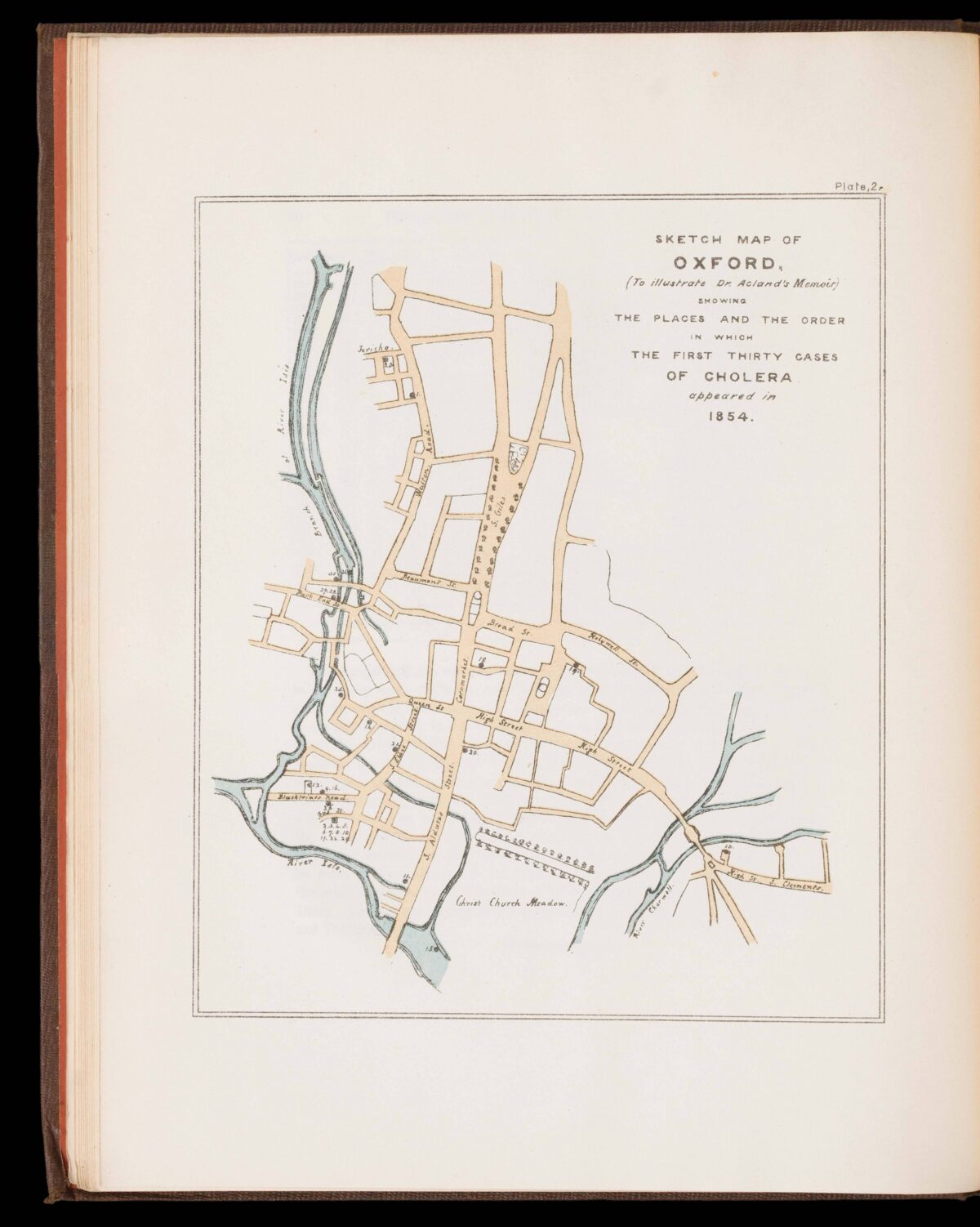 ACLAND, Henry Wentworth Oxford Cholera Epidemic.