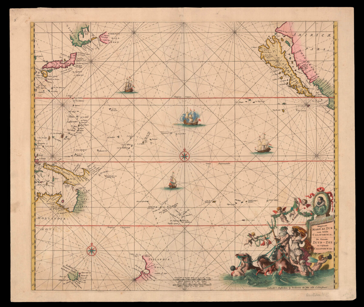 WIT, Frederick de Magnum Mare del Zur cum insula California