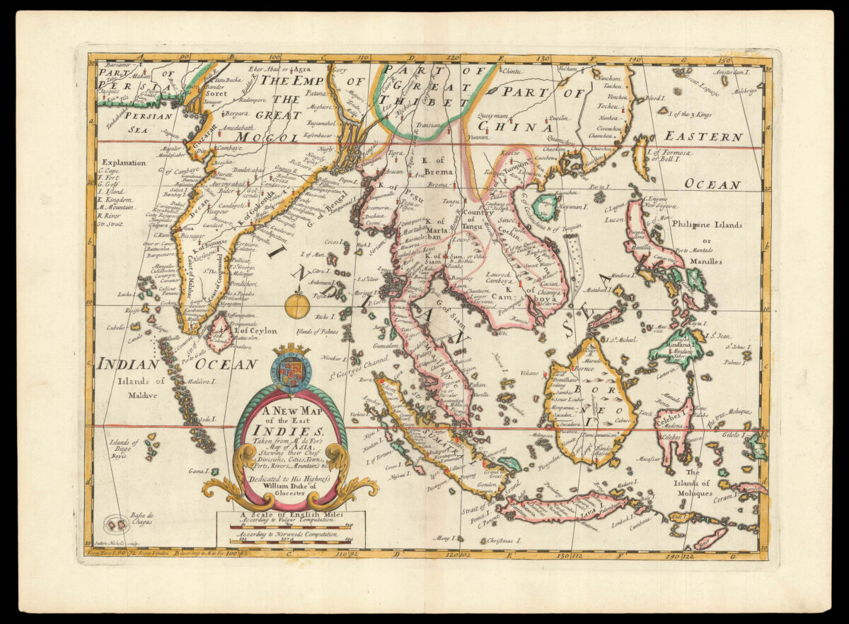 WELLS, Edward A New Map of the East Indies,