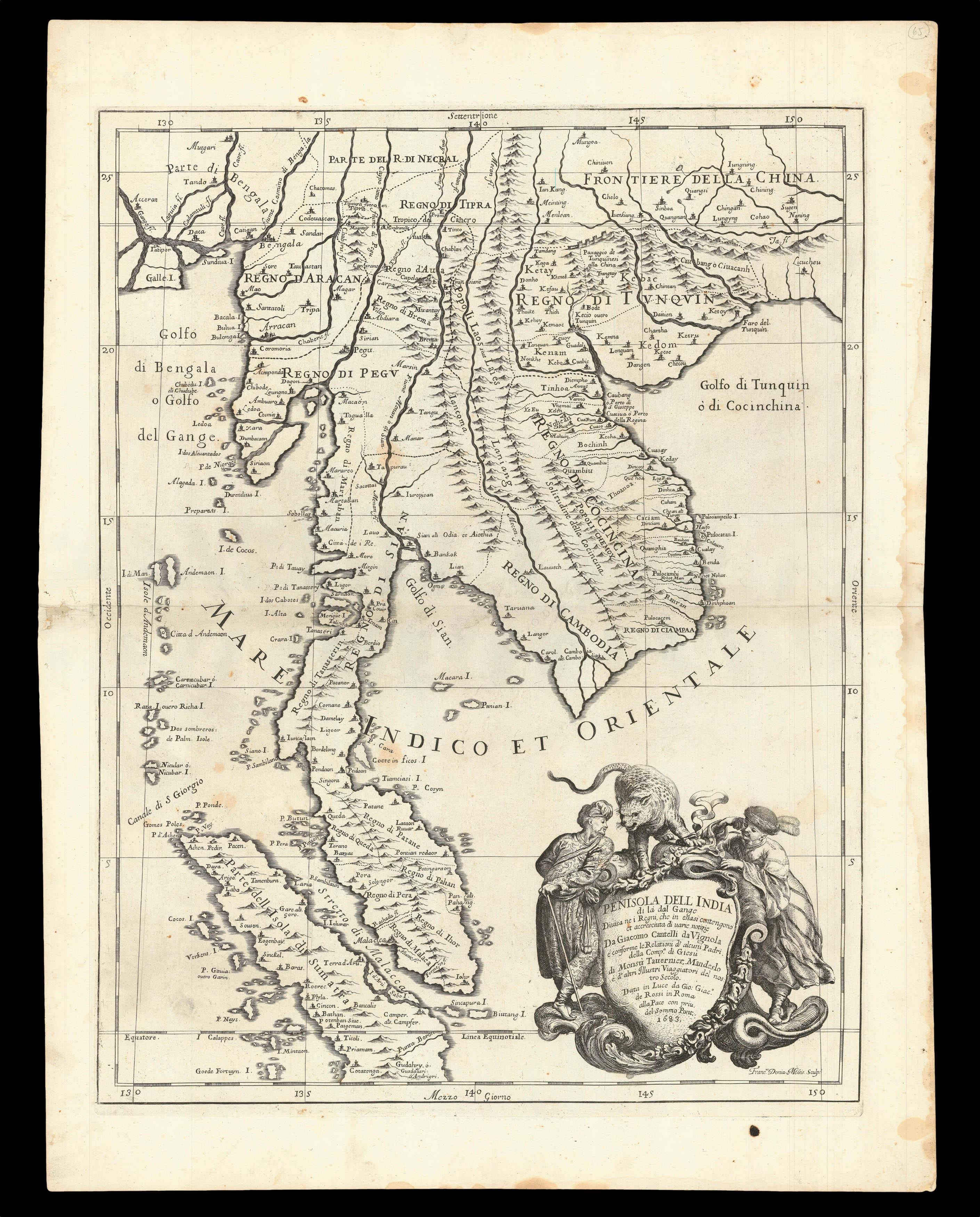 DE ROSSI, Giovanni Giacomo and DA VIGNOLA, Giacomo Cantelli Penisola dell India di la dal Gange