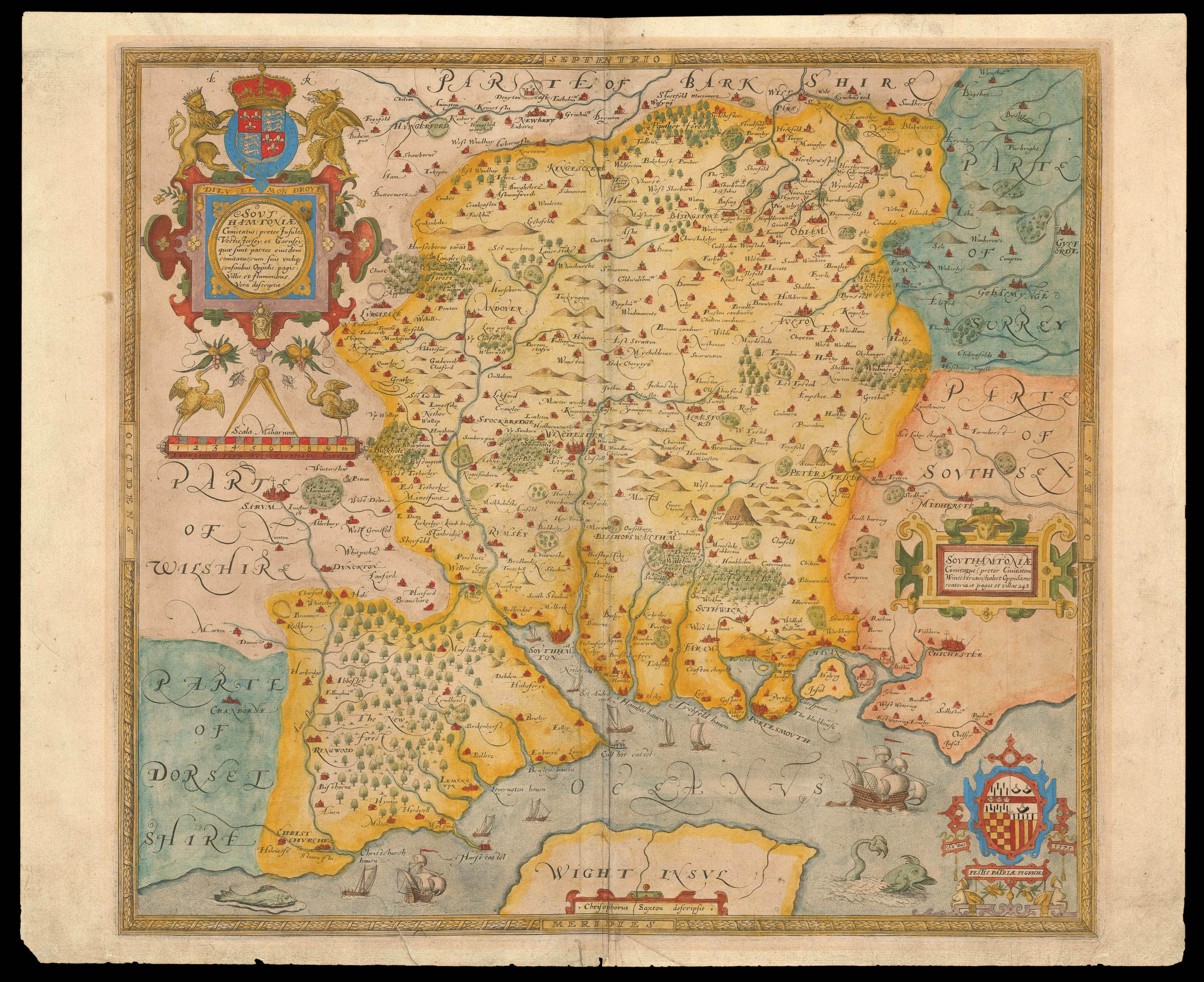 SAXTON, Christopher [Hampshire] Southamtoniae.