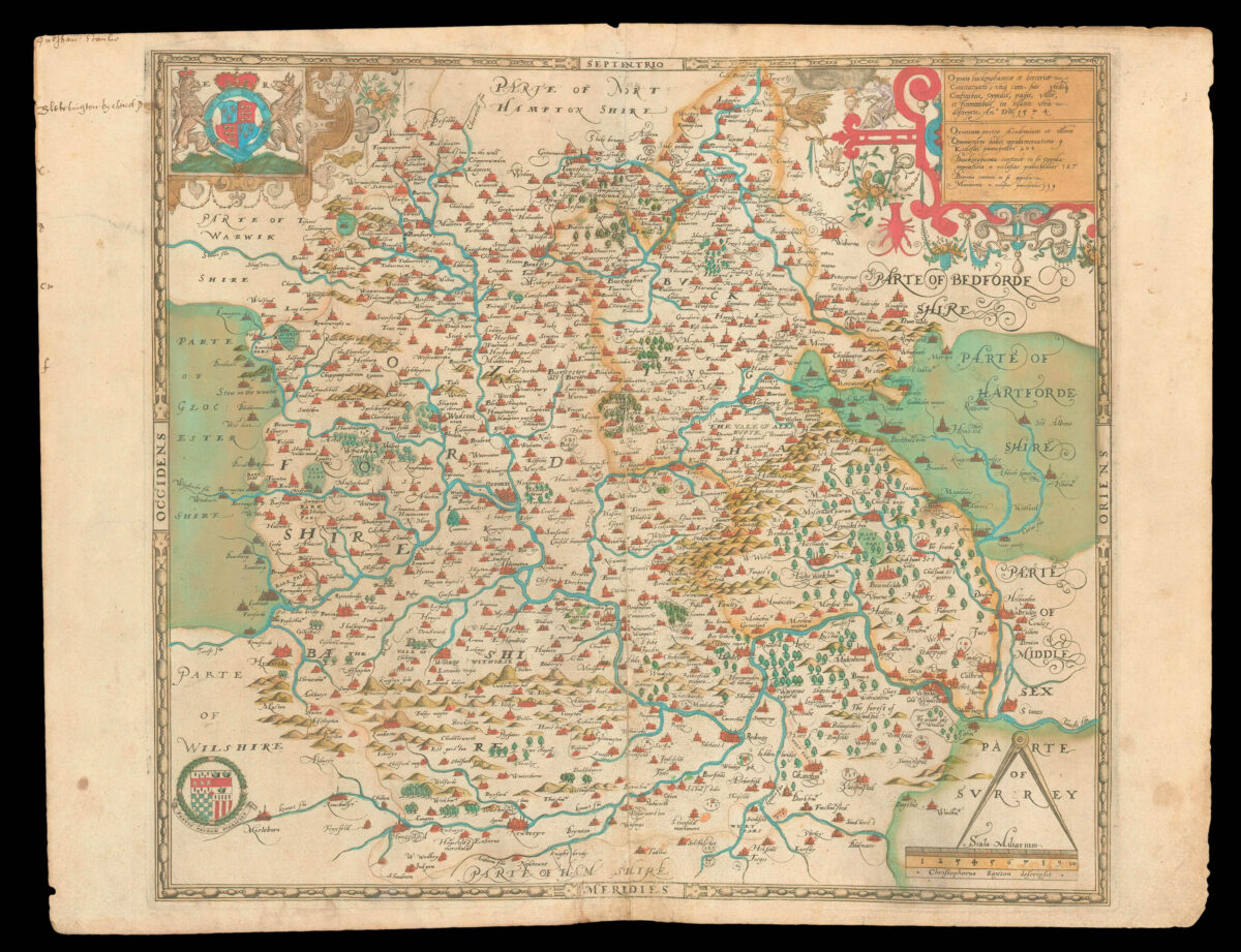 SAXTON, Christopher [Oxfordshire, Buckinghamshire and Berkshire] Oxonii buckinghamiae et berceriae Comitatum