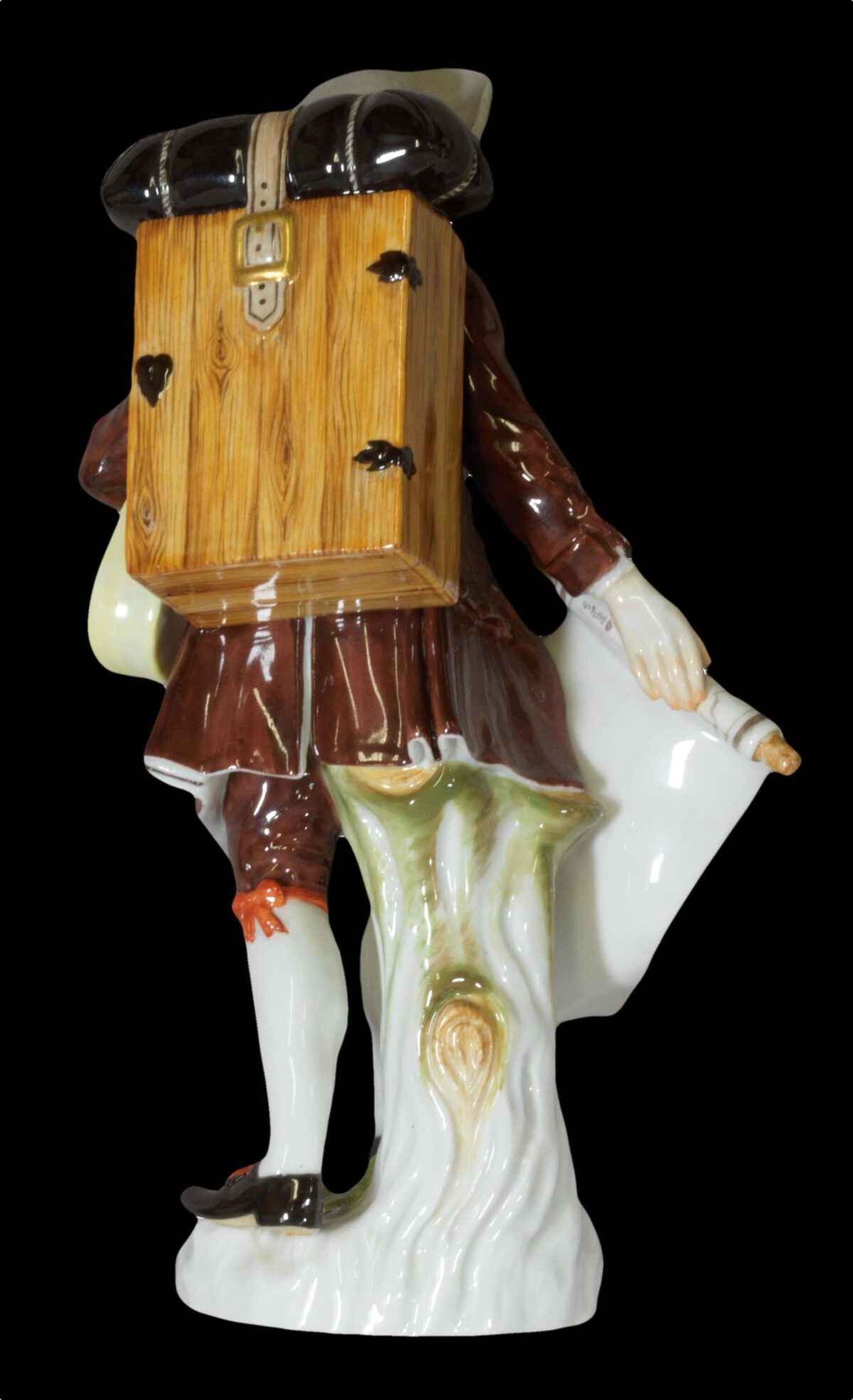 [MAPSELLER] [Porcelain figure of a mapseller]