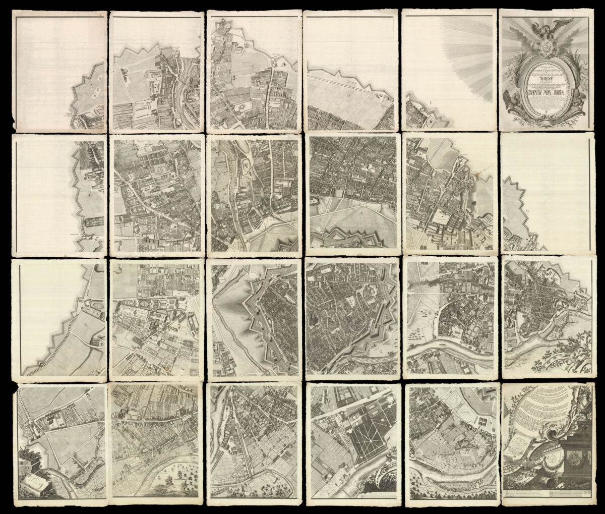 HUBER, Joseph Daniel von Scenographie, oder, Geometrisch perspect. Abbildung der kaÿl. königl. Haupt u. Residenz Stadt Wien in Oesterreich,