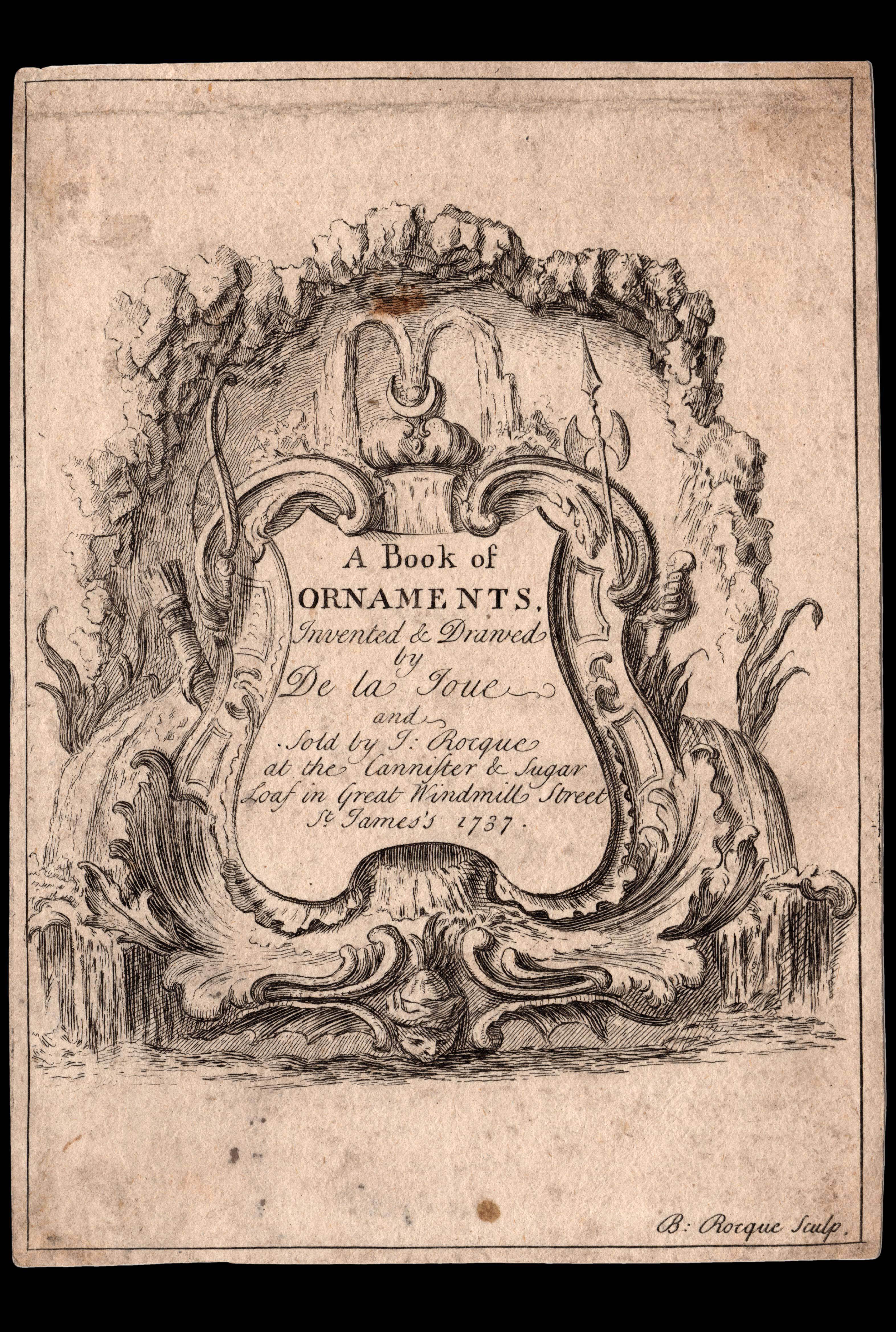 ROCQUE, John and Bartholomew ROCQUE (engraver) A Book of Ornaments,