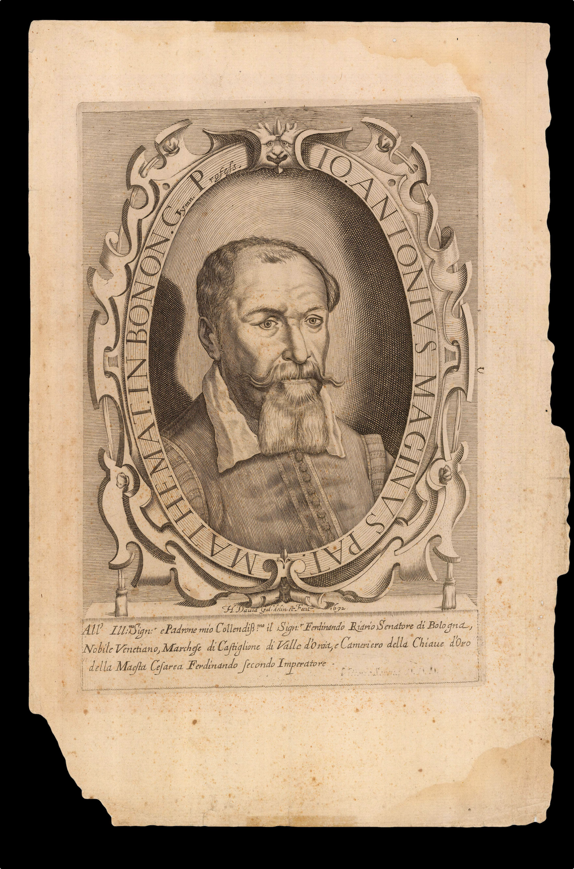 DAVID, Jerome Io. Antonius Maginus Pat. Mathemat. In Bonon. Gymn. Profess.