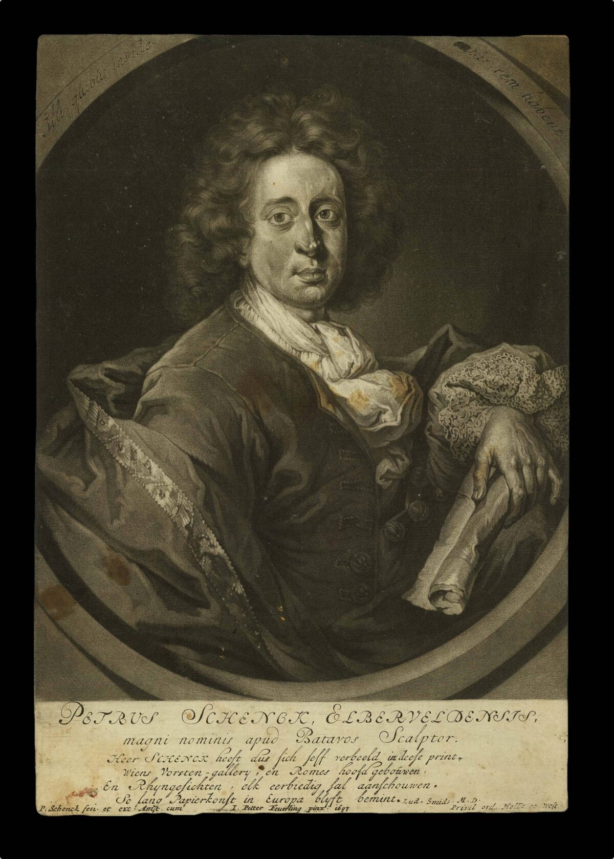 FEUERLEIN, Johann Peter [after] Petrus Schenck, Elberveldensis / magni nominis apud Batavos sculptor.