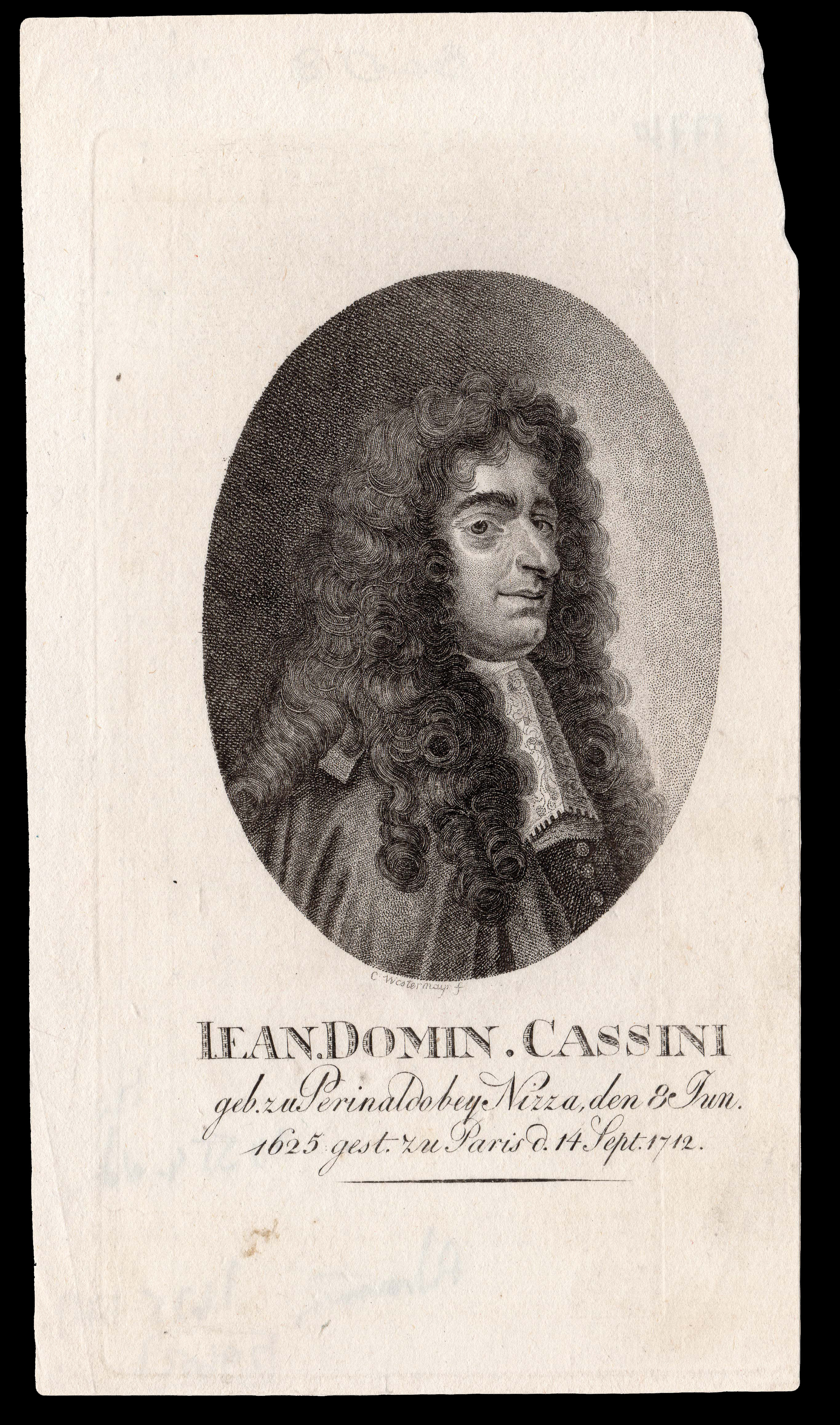 WESTERMAYER, C[onrad]; [after] [Jean Henri] CLESS Jean.Domin. Cassini.