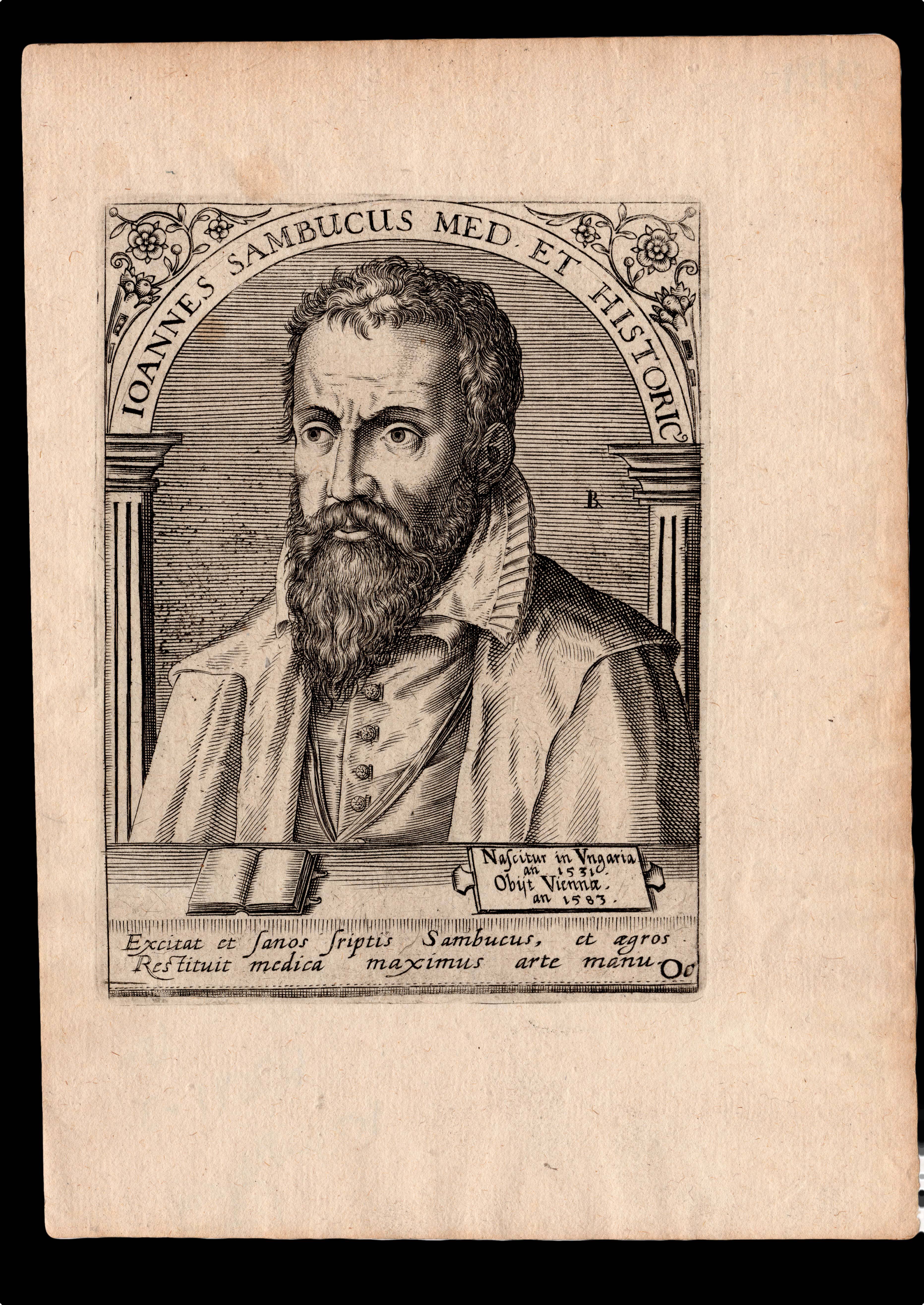 [BRY, Theodor de] Joannes Sambucus Med. et. Historicus