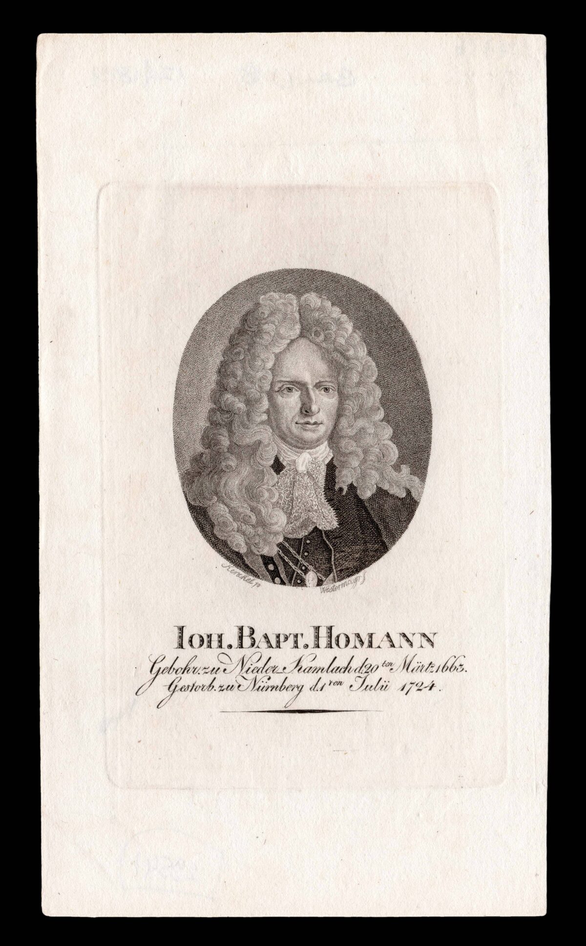 WESTERMAYER, C[onrad] [after] KENCKEL, [Johann] Ioh. Bapt. Homann.