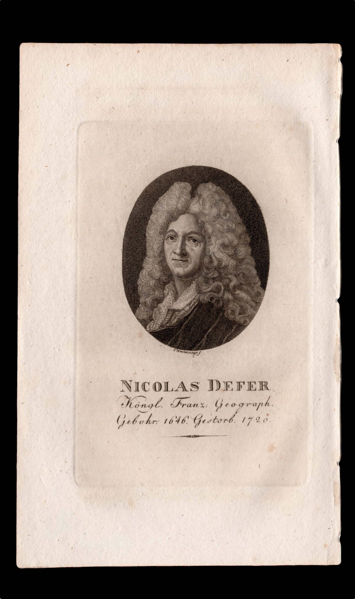 WESTERMAYER, C[onrad]; [after Jaques-François BENARD] Nicholas Defer.