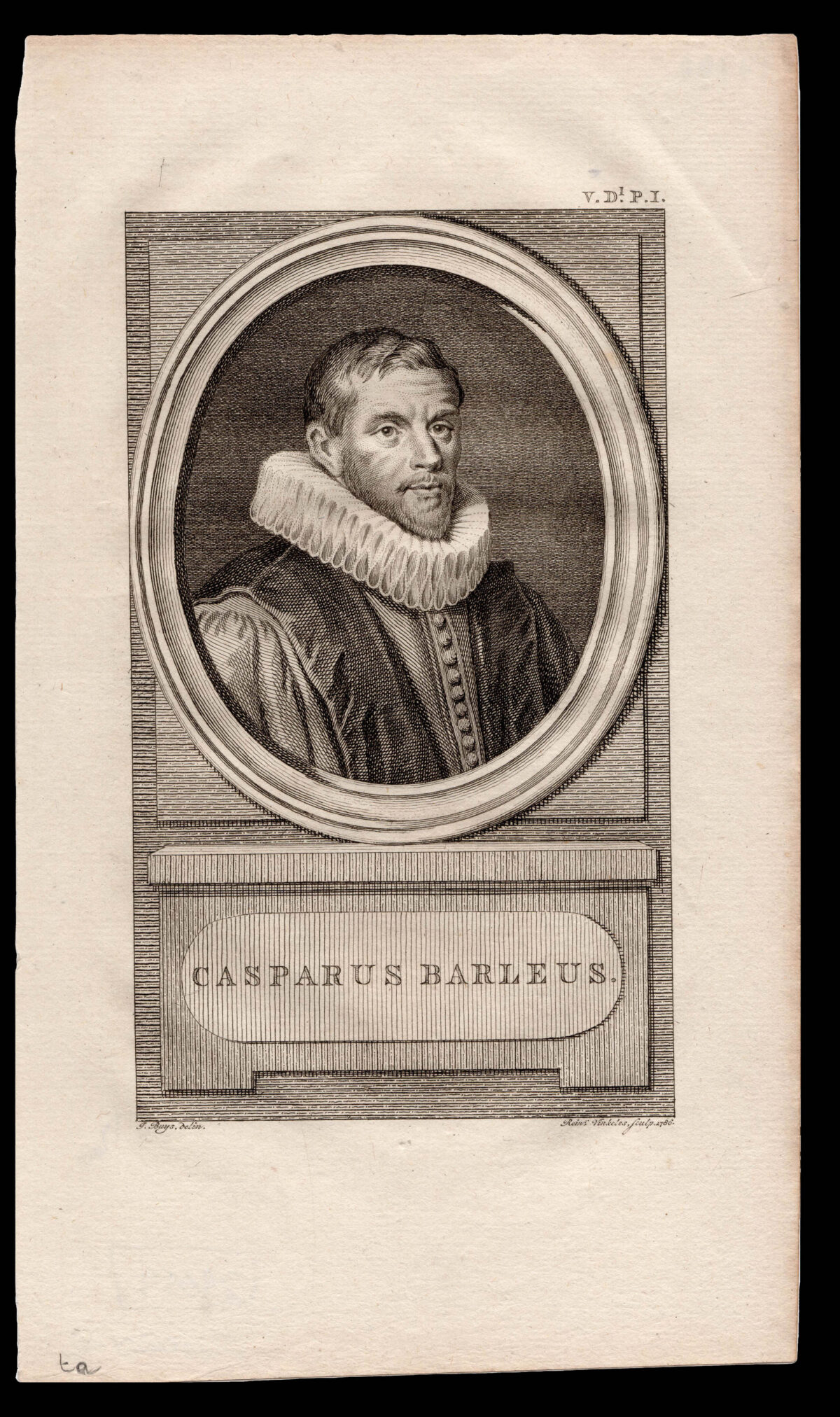 VINKELES, Reinier; [after] BUYS, J[acobus] Casparus Barlaeus.