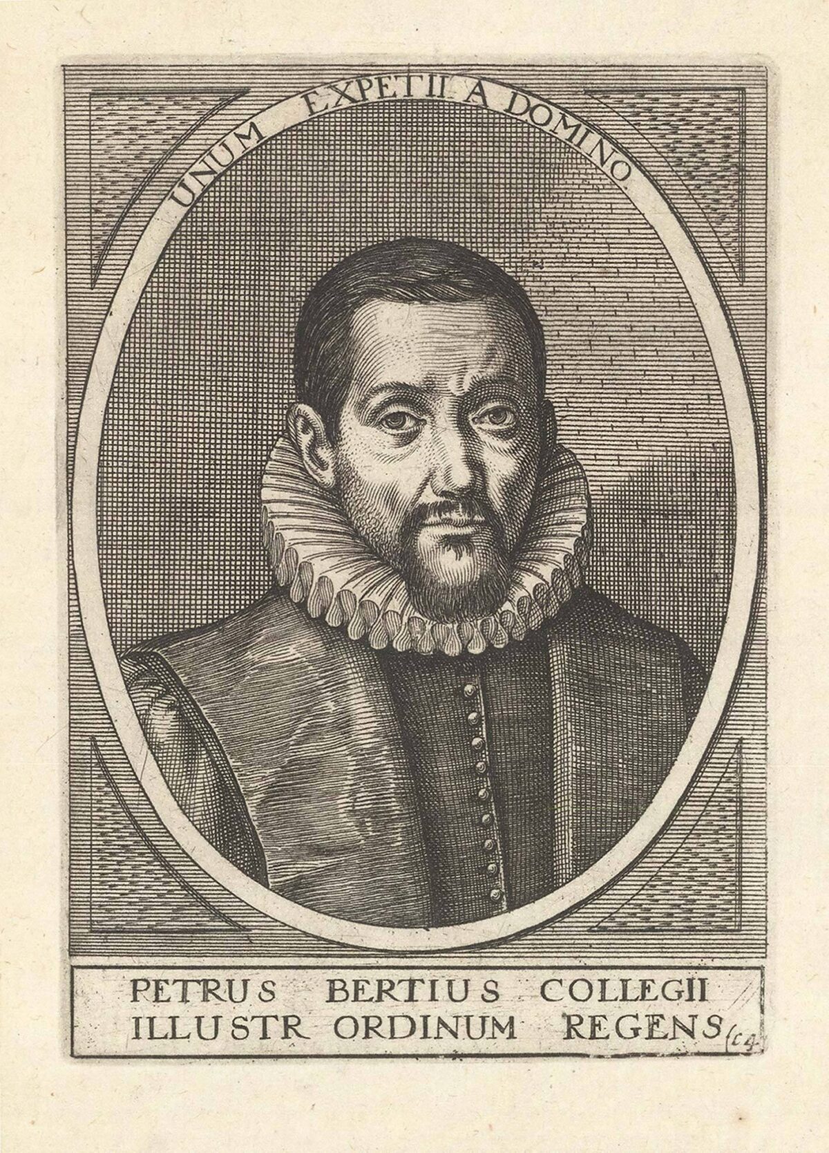 [SWAENBURG, Willem van; after] Petrus Bertius Collegii Illustr Ordinum Regens.