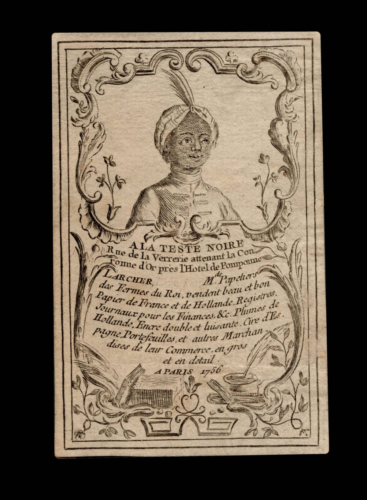 LARCHER, M. de. Larcher M. de. Papetiers des Fermes du Roi,