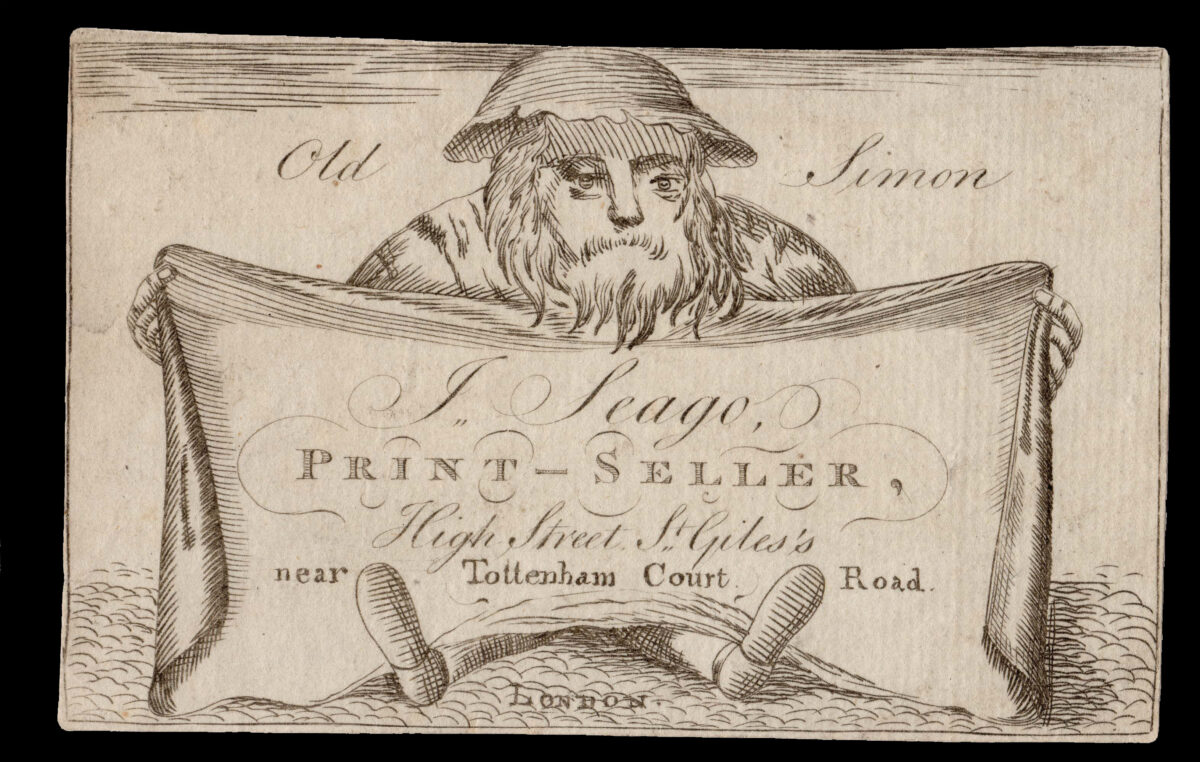 SEAGO, John Old Simon. J Seago, Print-Seller