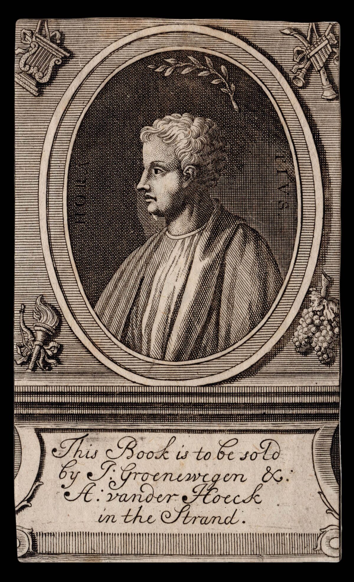 GROENEWEGEN, Johannes; and Abraham Van der HOECK This Book is to be sold by J: Groenewegen &: A: vander Hoeck