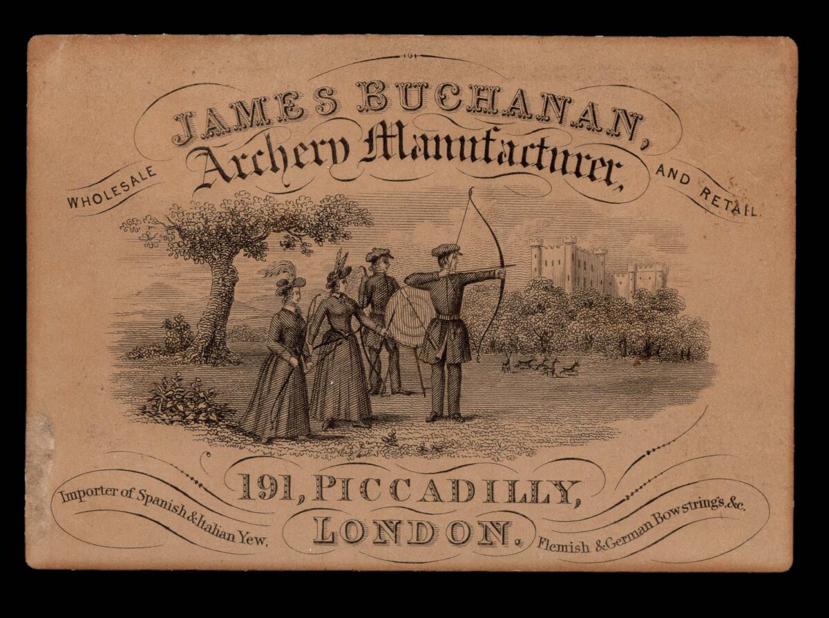 BUCHANAN, James James Buchanan, Wholesale and Retail Archery Manufacturer,...