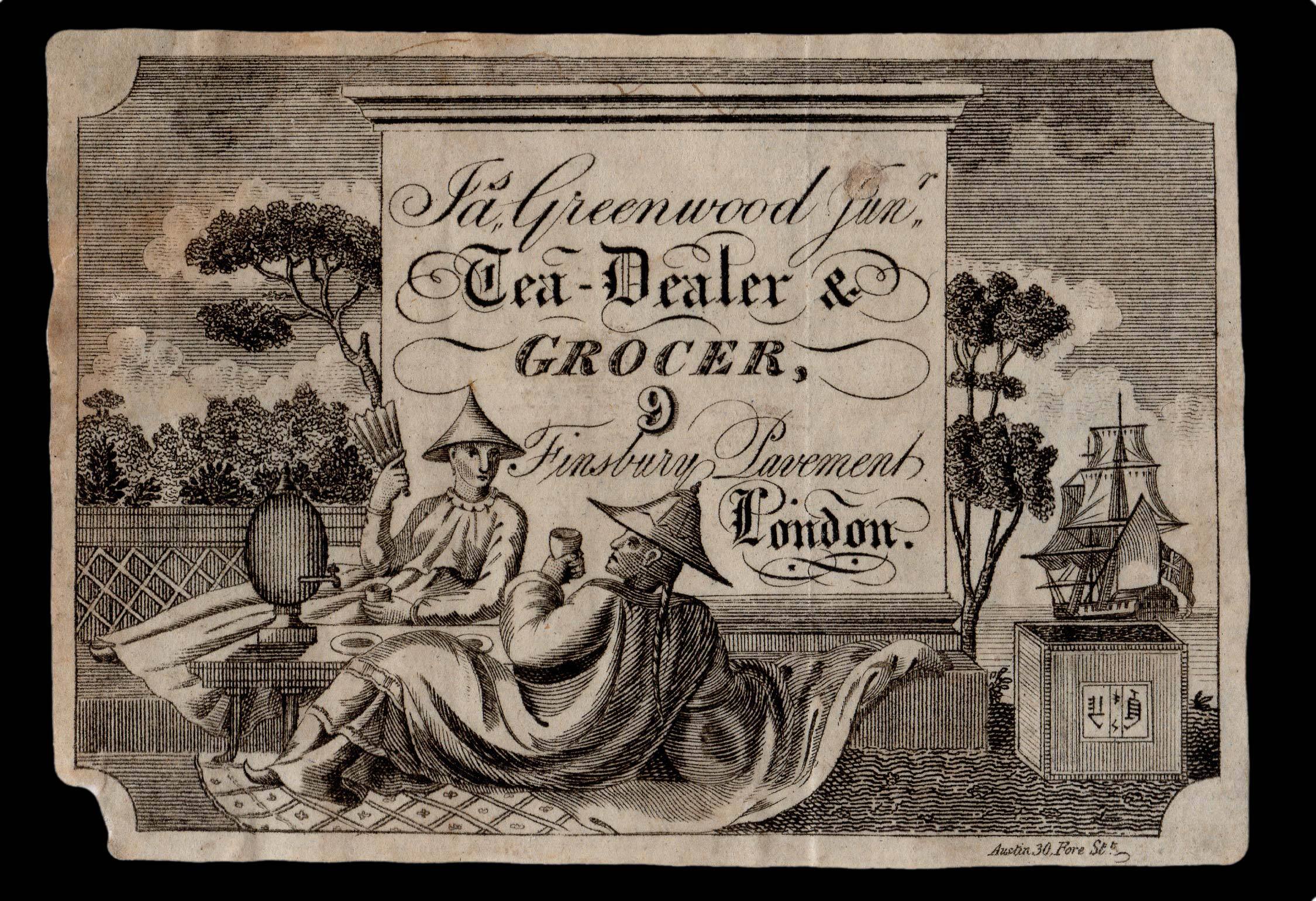 GREENWOOD, Ja[me]s Ja.s. Greenwood Jun.r, Tea-Dealer & Grocer