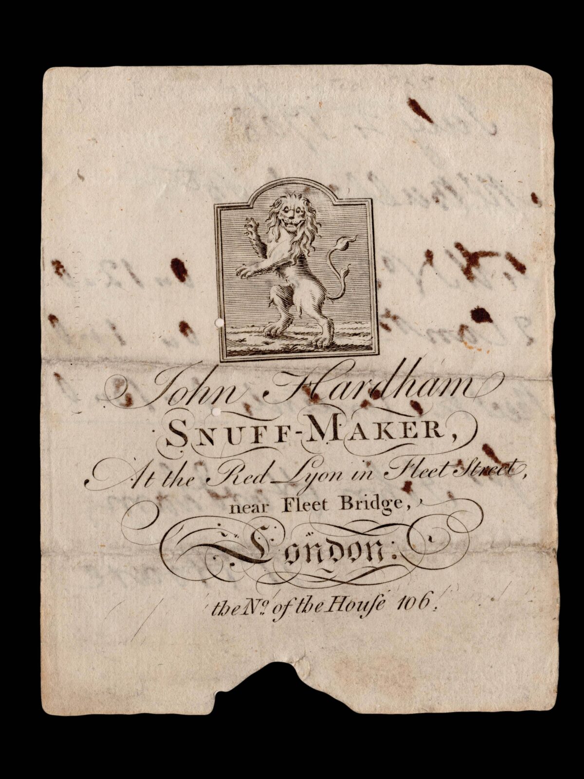 HARDHAM, John John Hardham Snuff-Maker