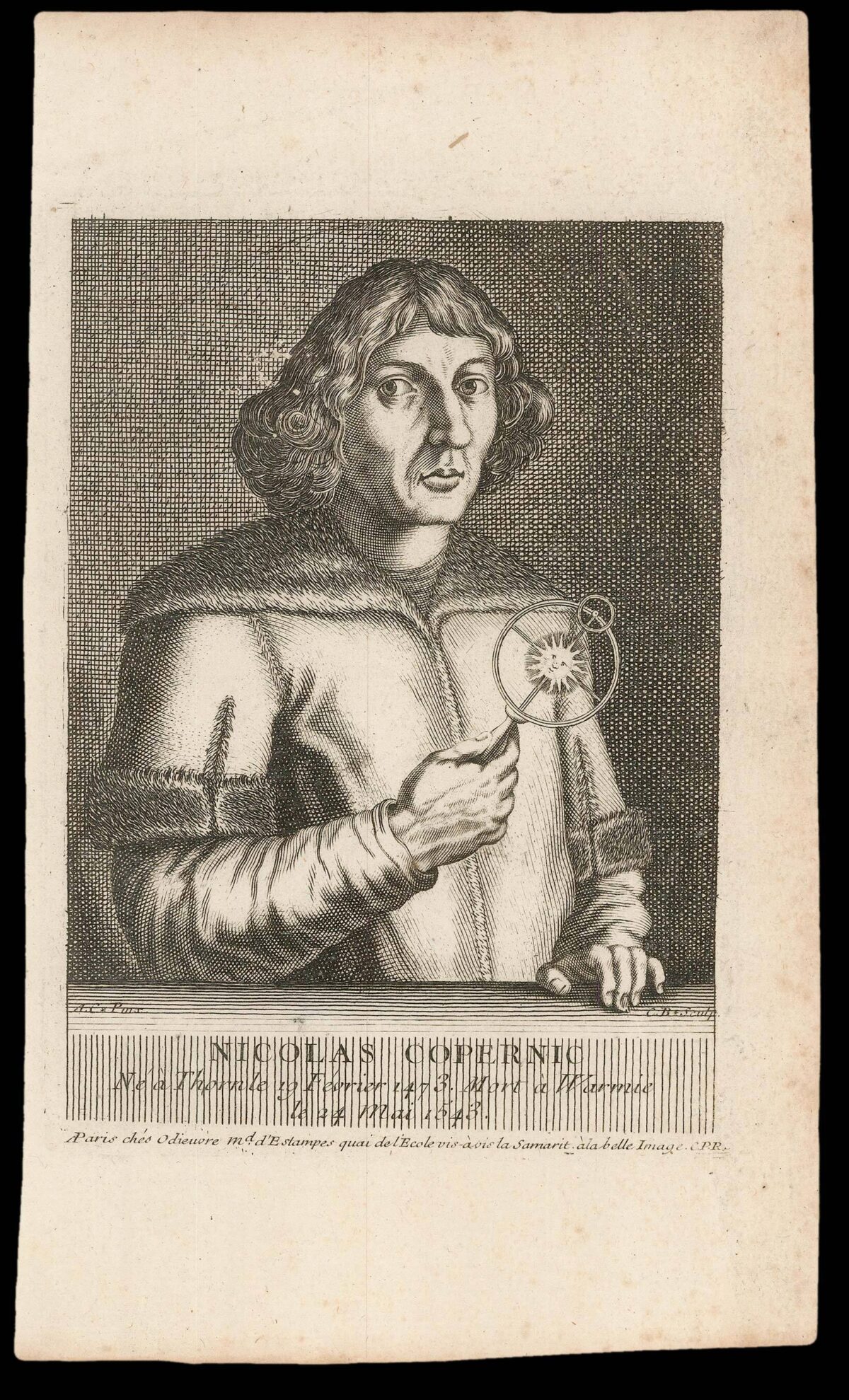 C.B.; [after Anne Claude Philippe, Compte de CAYLUS]; [after Jacob van MEURS] Nicolas Copernic