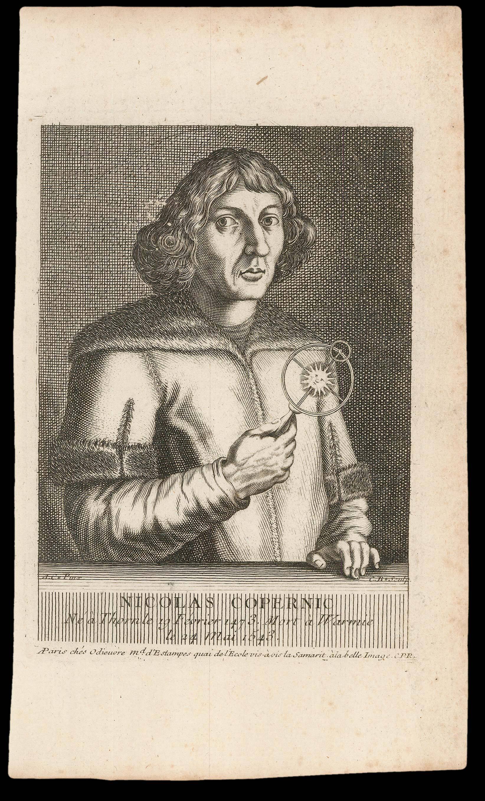 C.B.; [after Anne Claude Philippe, Compte de CAYLUS]; [after Jacob van MEURS] Nicolas Copernic