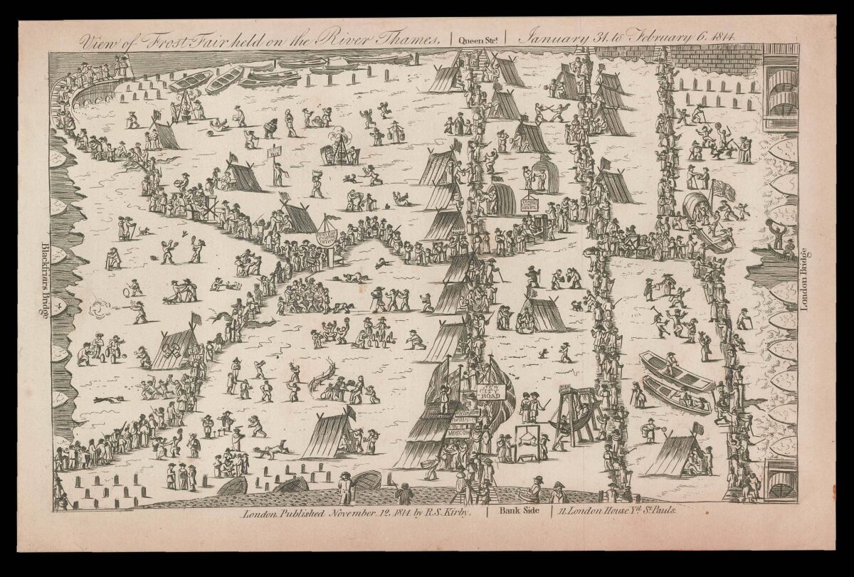 KIRBY, R.S. View of the Frost Fair held on the River Thames,... January 31st, to February 6, 1814.