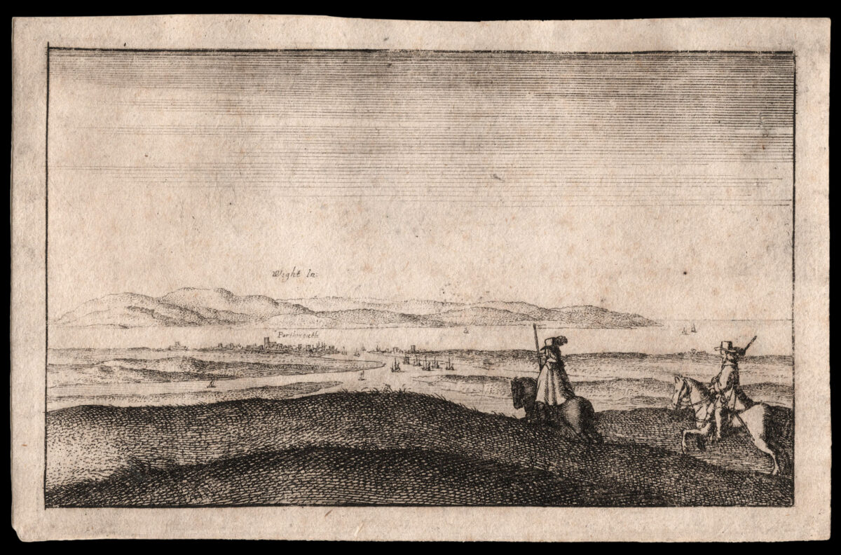 HOLLAR, W[enceslaus] The Isle of Wight, seen from Portsmouth