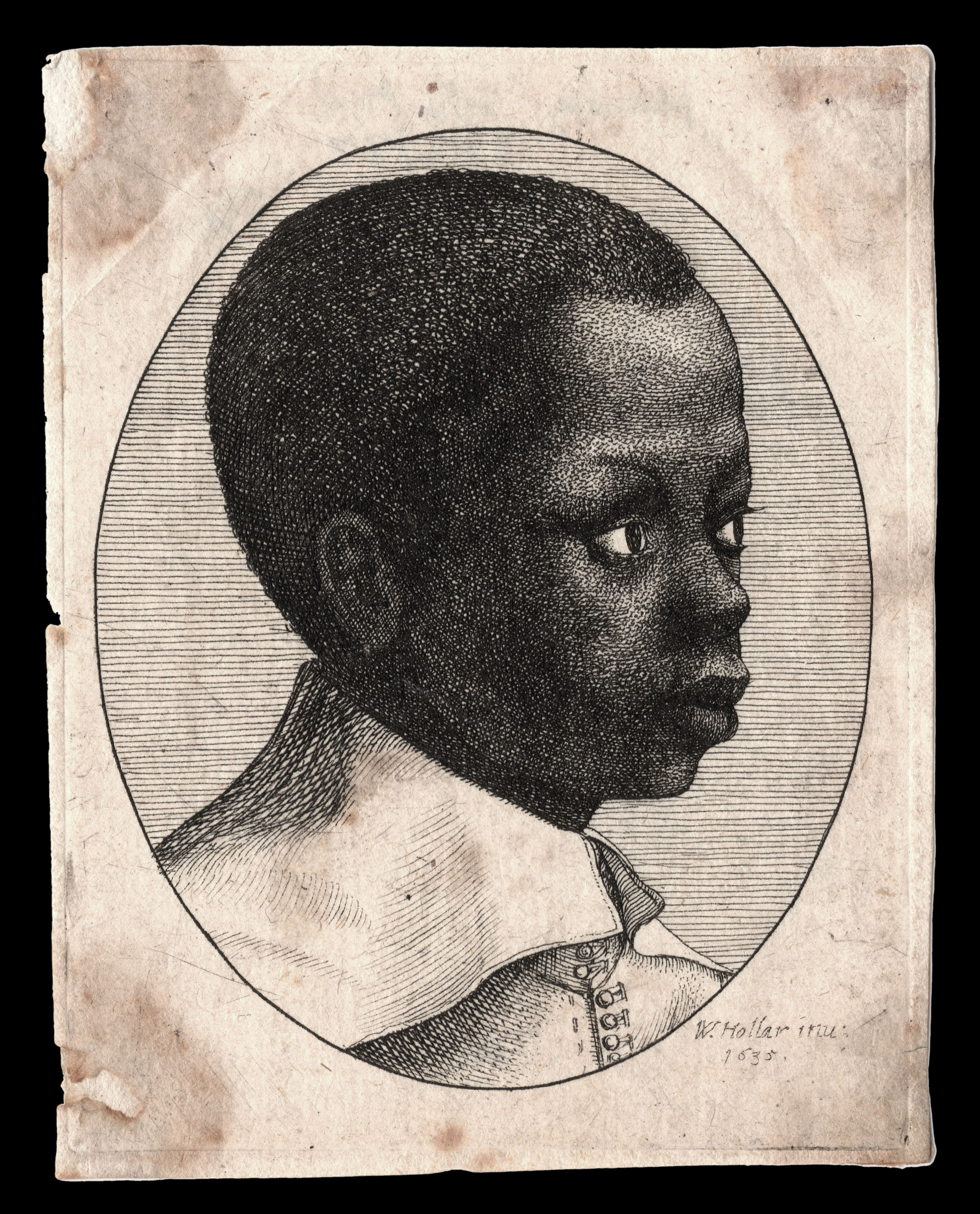 HOLLAR [Print of an African boy]