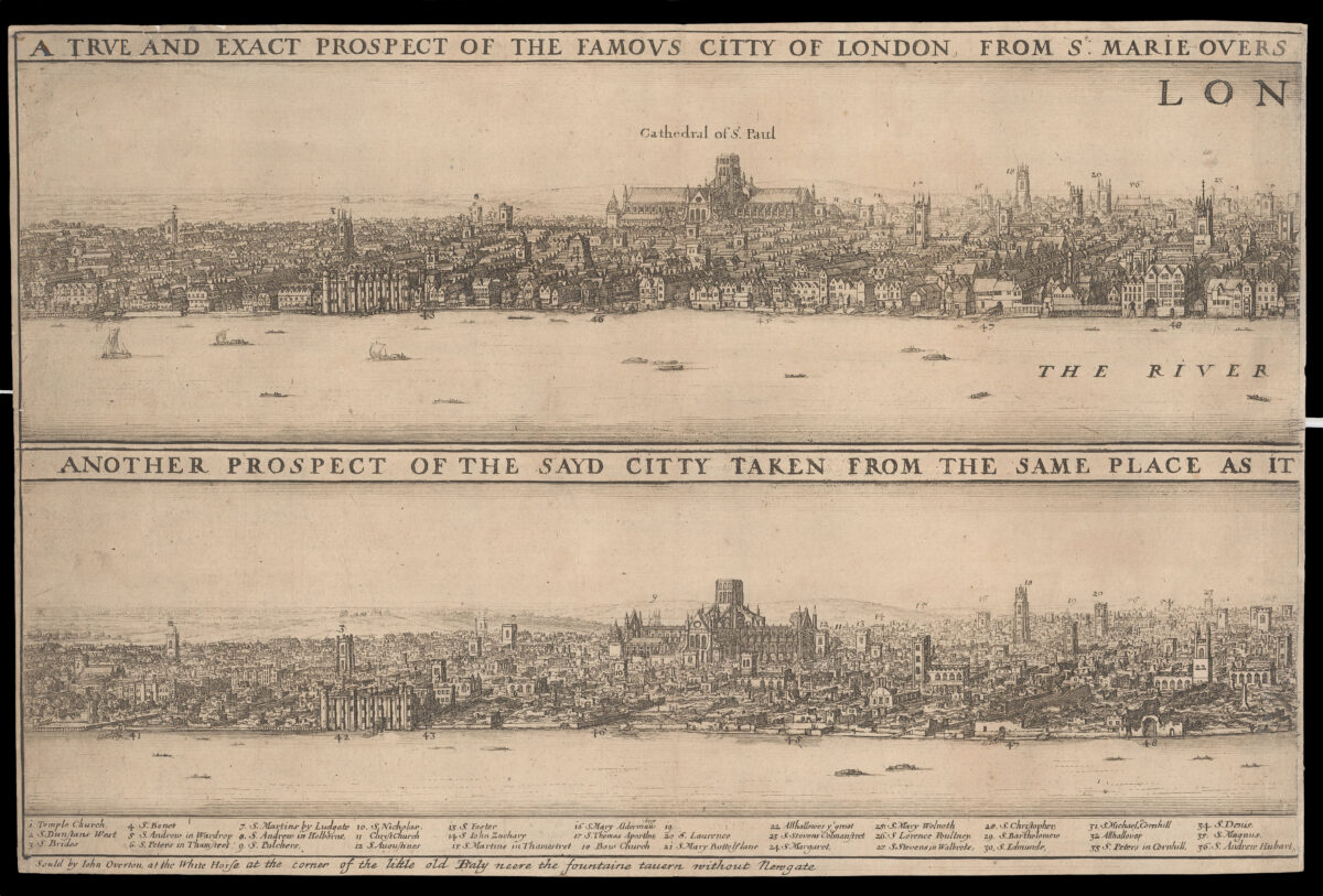 HOLLAR, W[enceslaus] A True and Exact Prospect of the Famous City of London