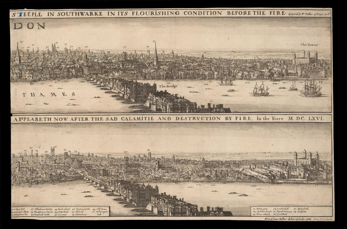 HOLLAR, W[enceslaus] A True and Exact Prospect of the Famous City of London