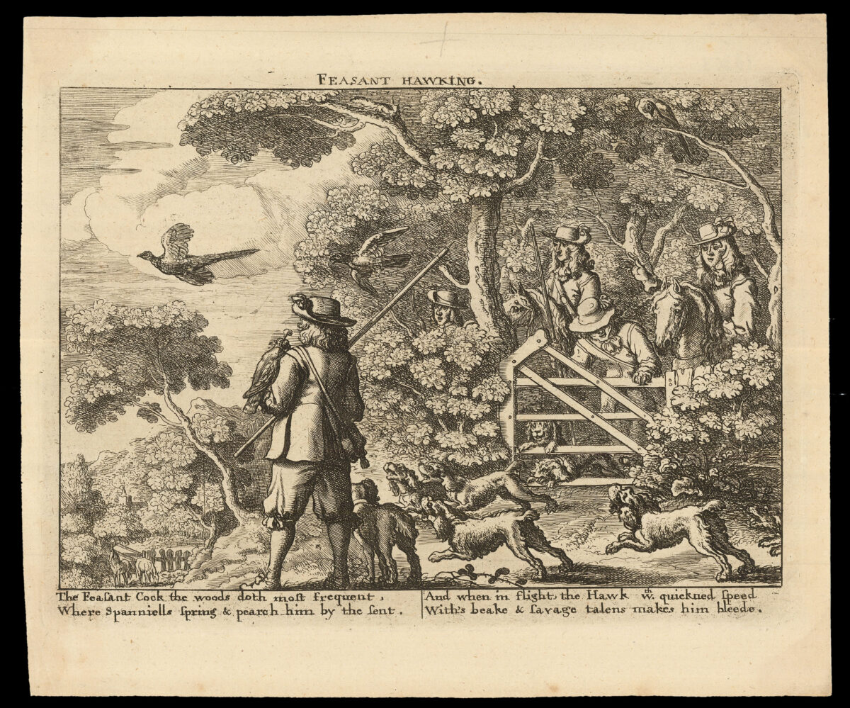 HOLLAR, W[enceslaus] [after] Francis BARLOW Seuerall Wayes of Hunting, Hawking, and Fishing, According to the English Manner