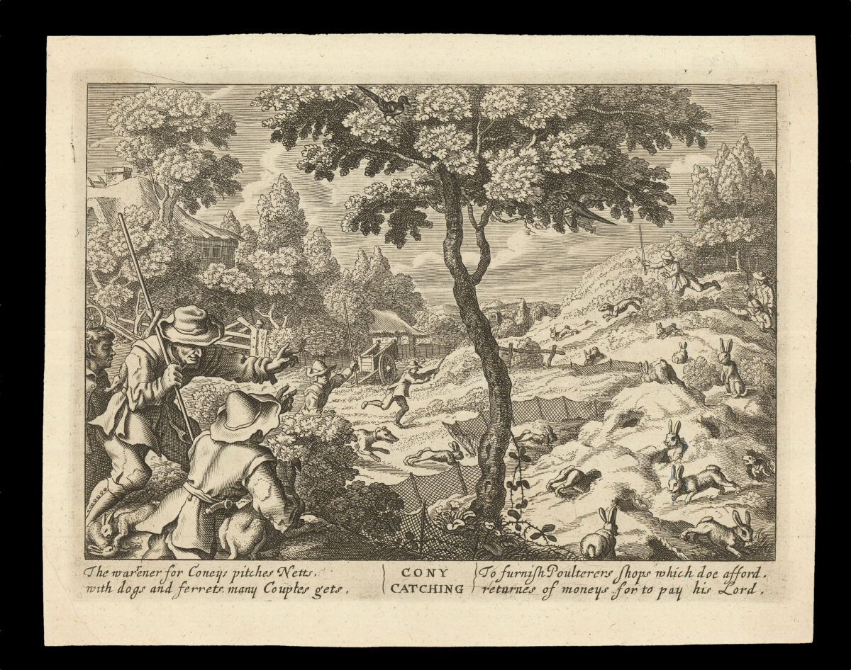 HOLLAR, W[enceslaus] [after] Francis BARLOW Seuerall Wayes of Hunting, Hawking, and Fishing, According to the English Manner